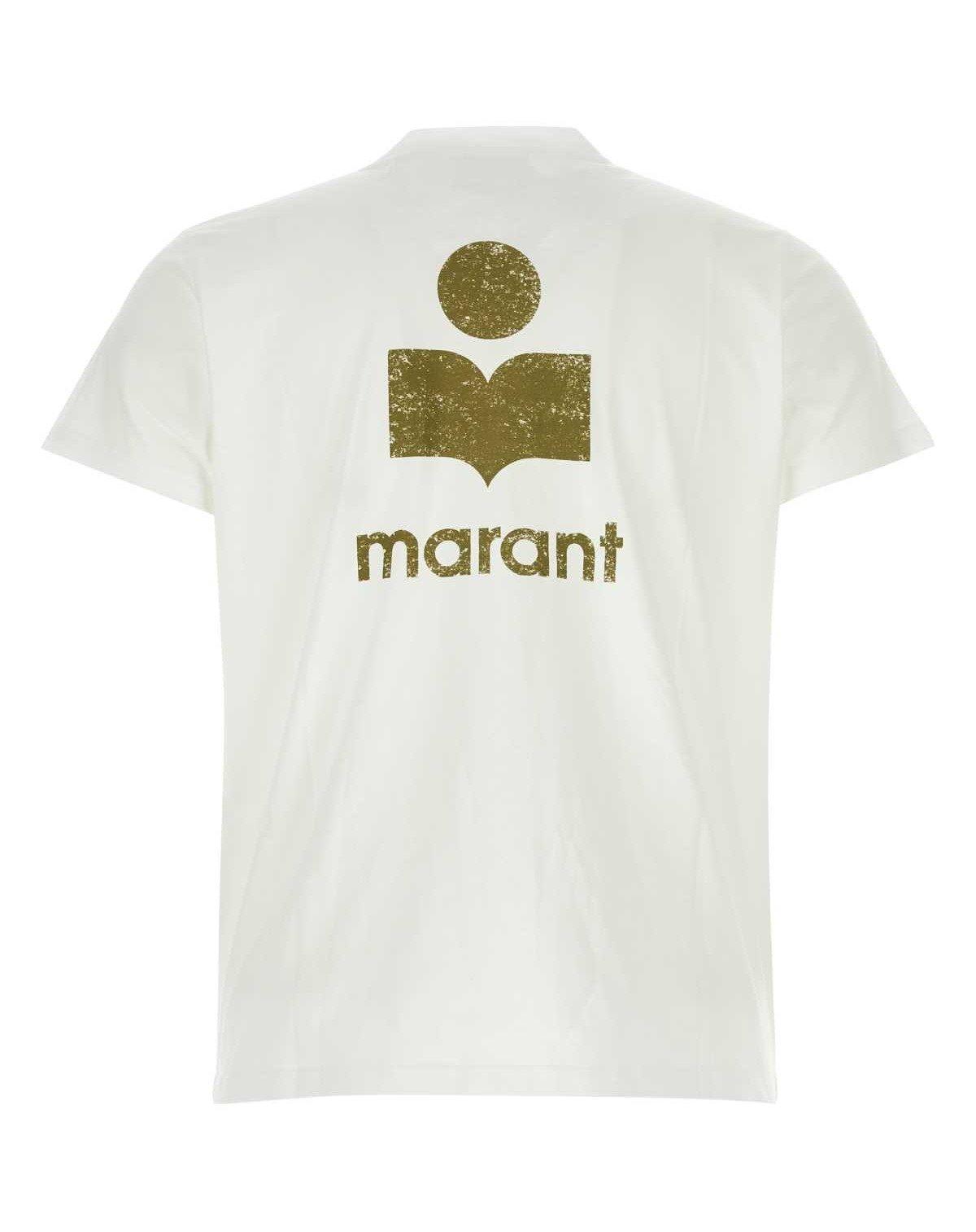 Shop Isabel Marant Zafferh Short-sleeved T-shirt In White