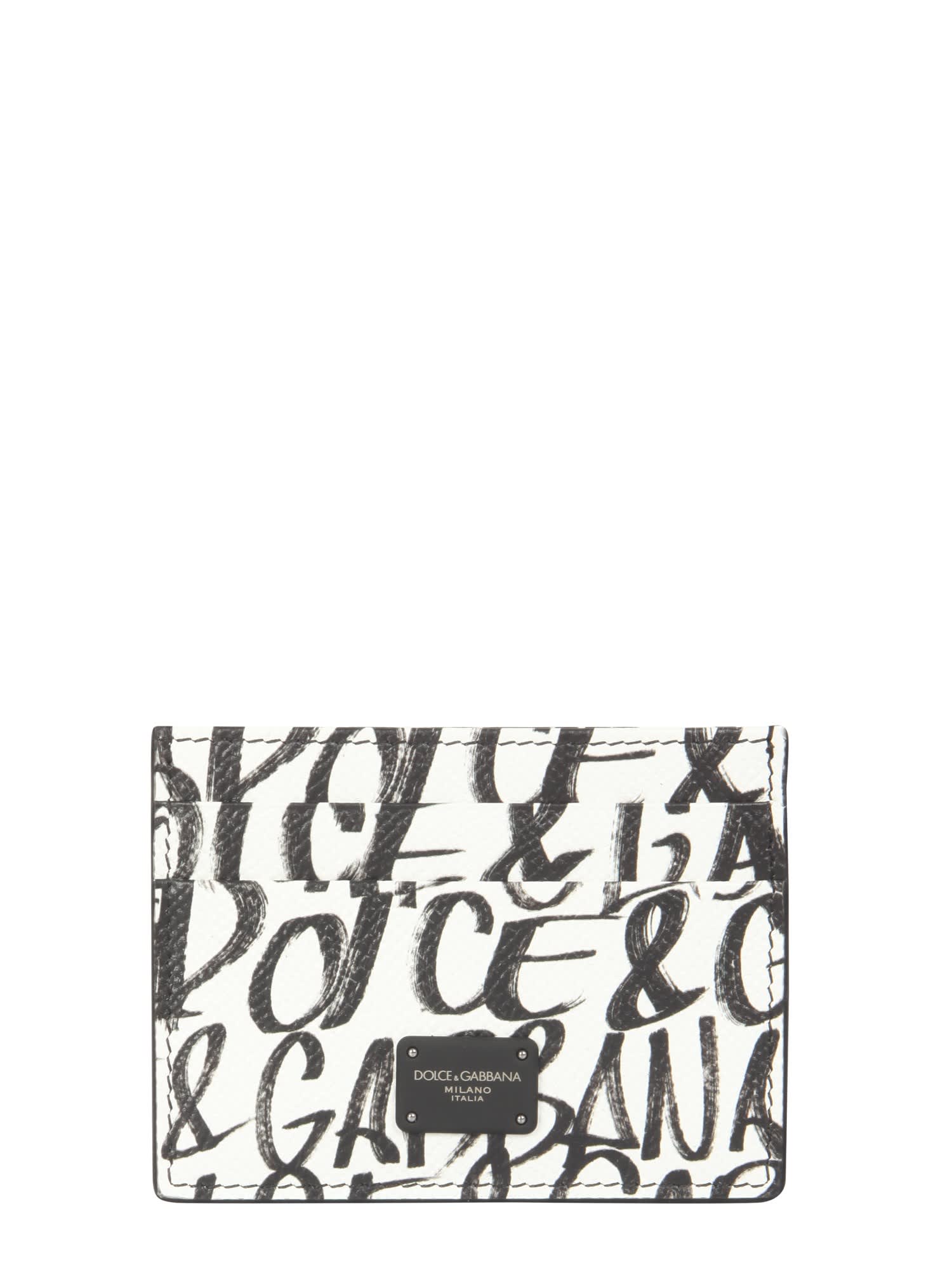 Dolce & Gabbana Dauphine Print Card Holder With Logo