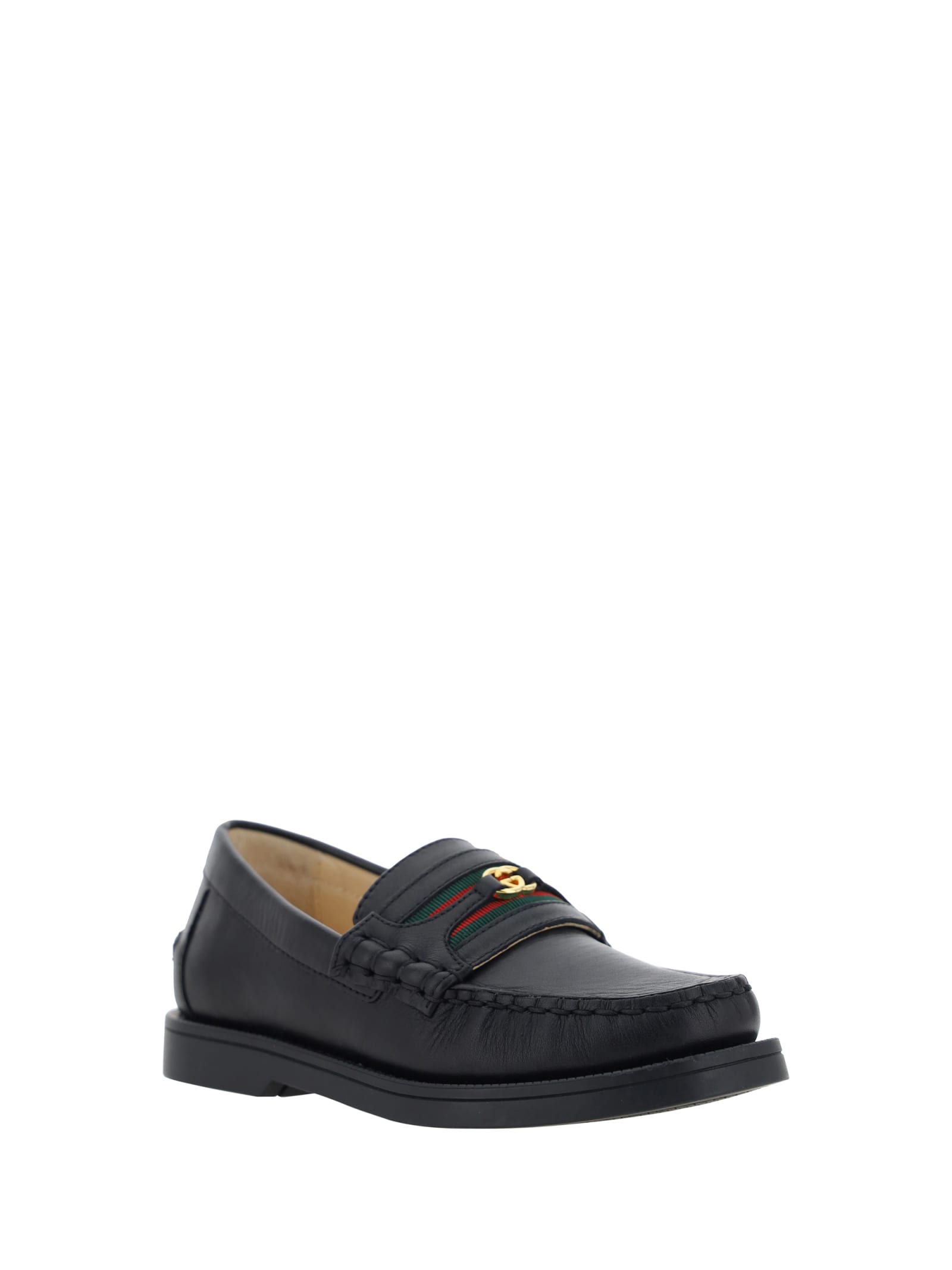 Shop Gucci Loafers For Girl In Black