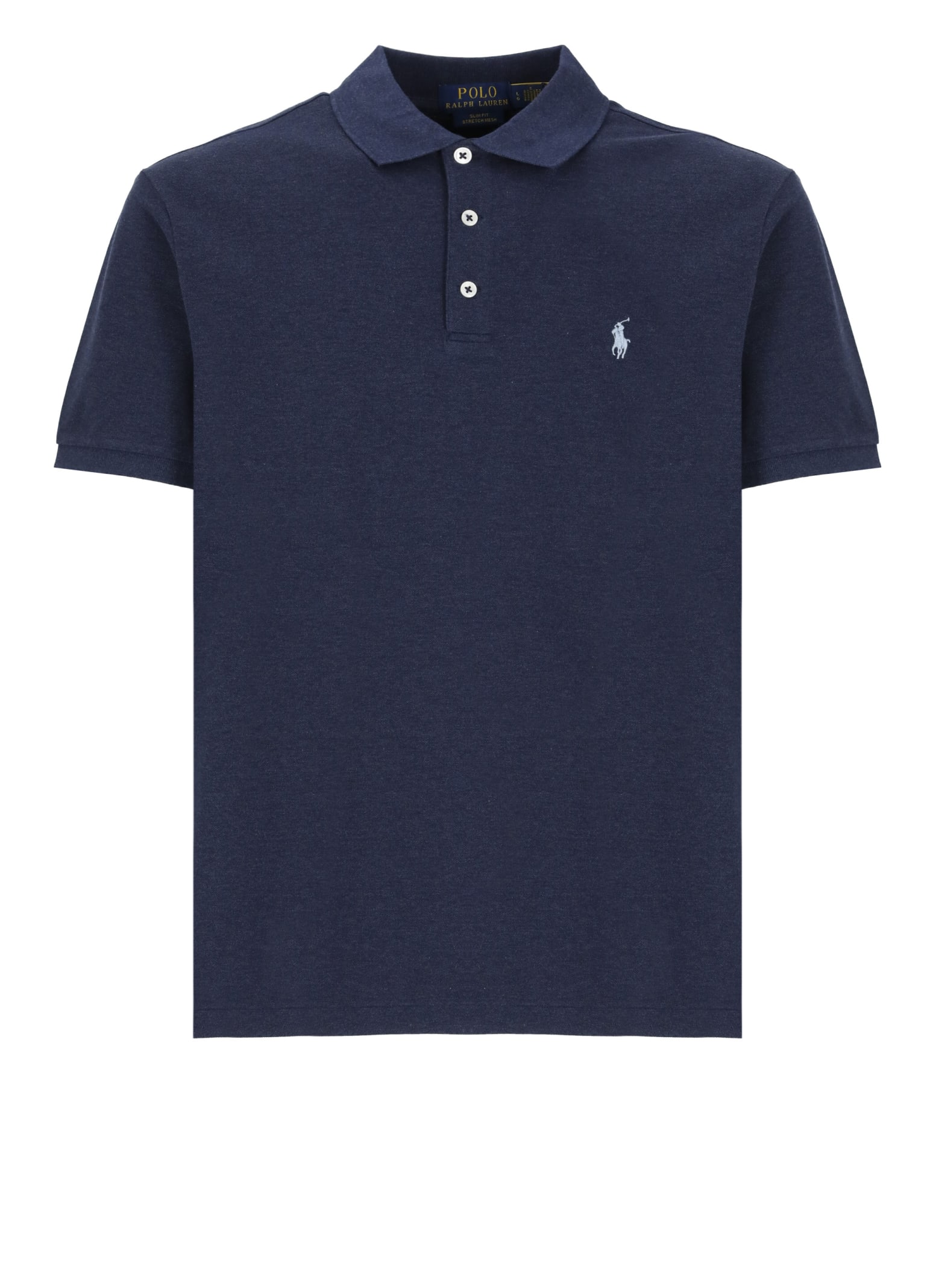 Shop Polo Ralph Lauren Polo Shirt With Pony Polo Shirt In Navy
