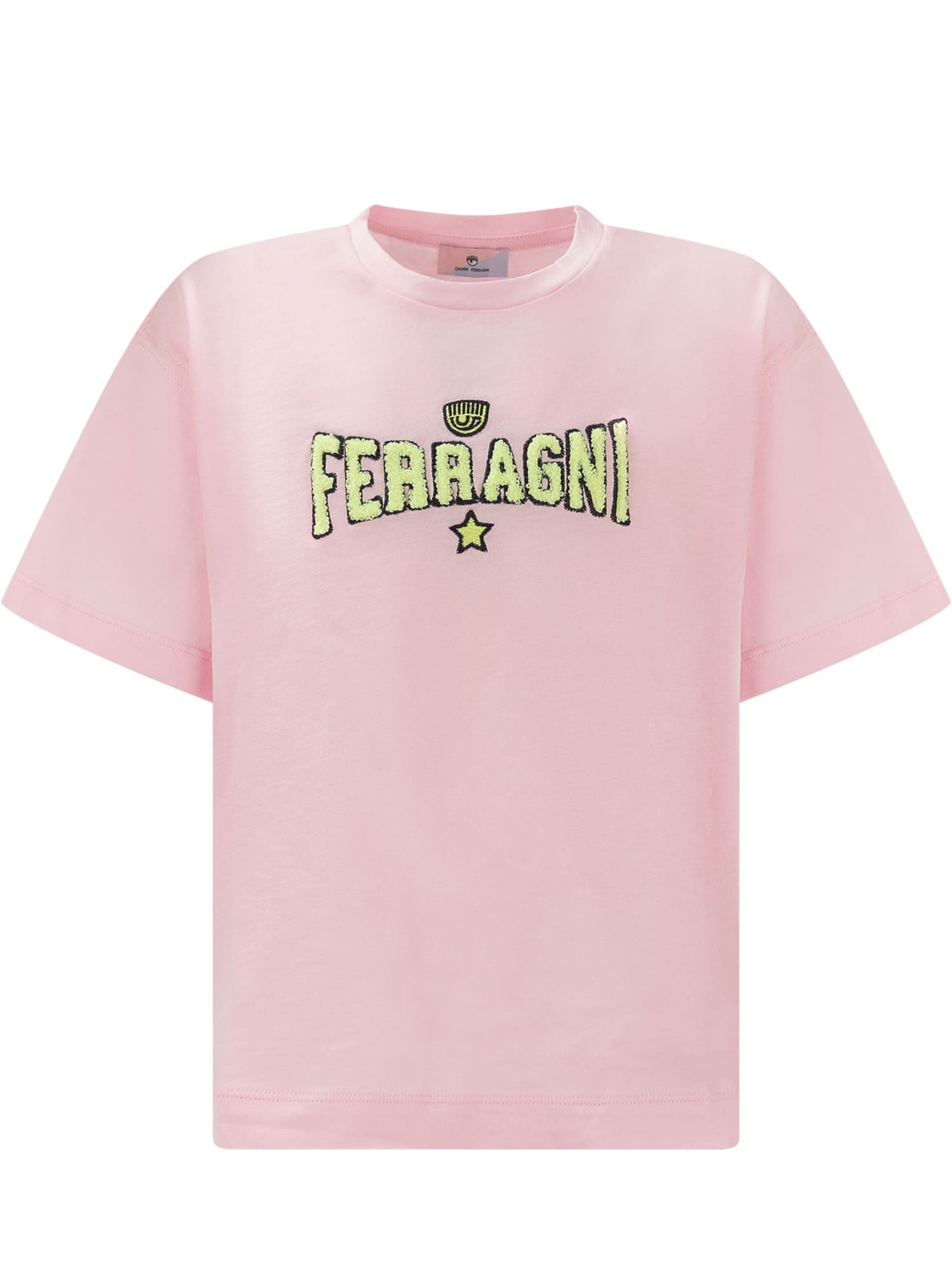 Chiara Ferragni Kids' T-shirt With Logo In Rosa Fairytale