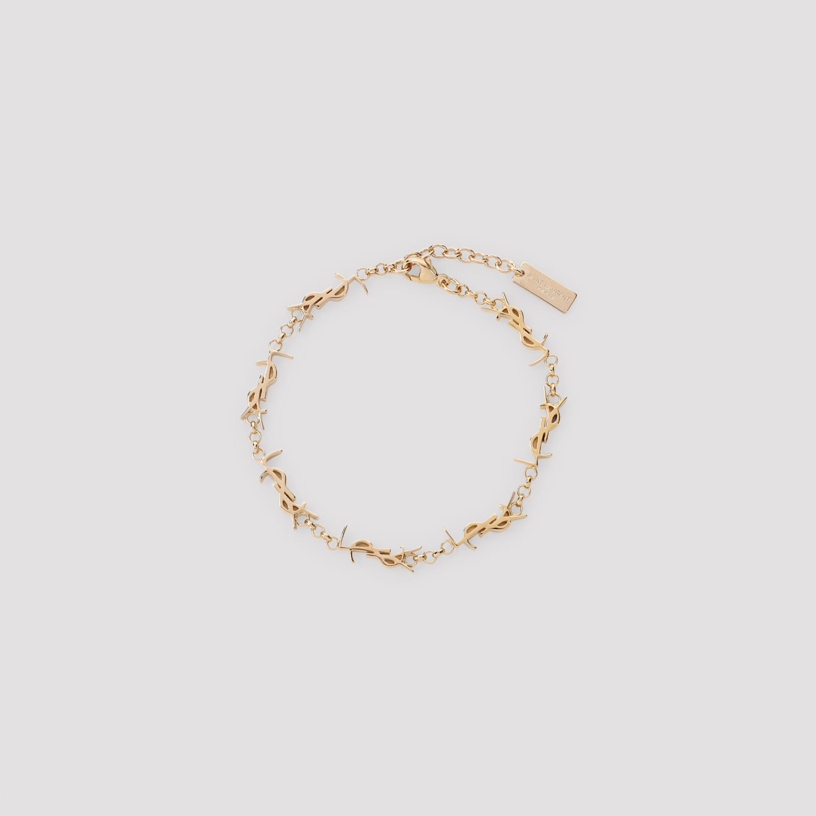Saint Laurent Bracelets Metallic In Gold
