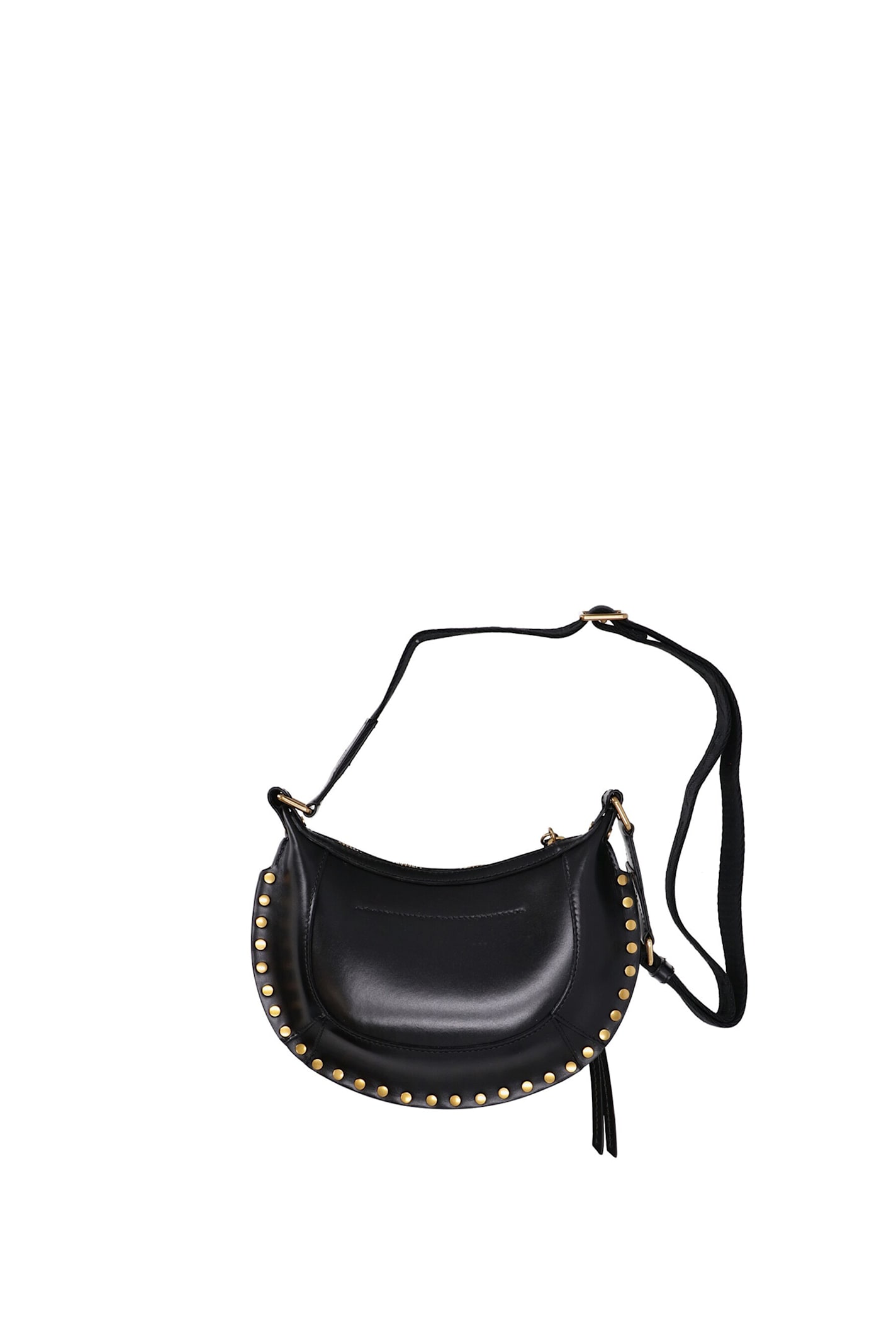 Shop Isabel Marant Mini Moon Shoulder Bag In Black