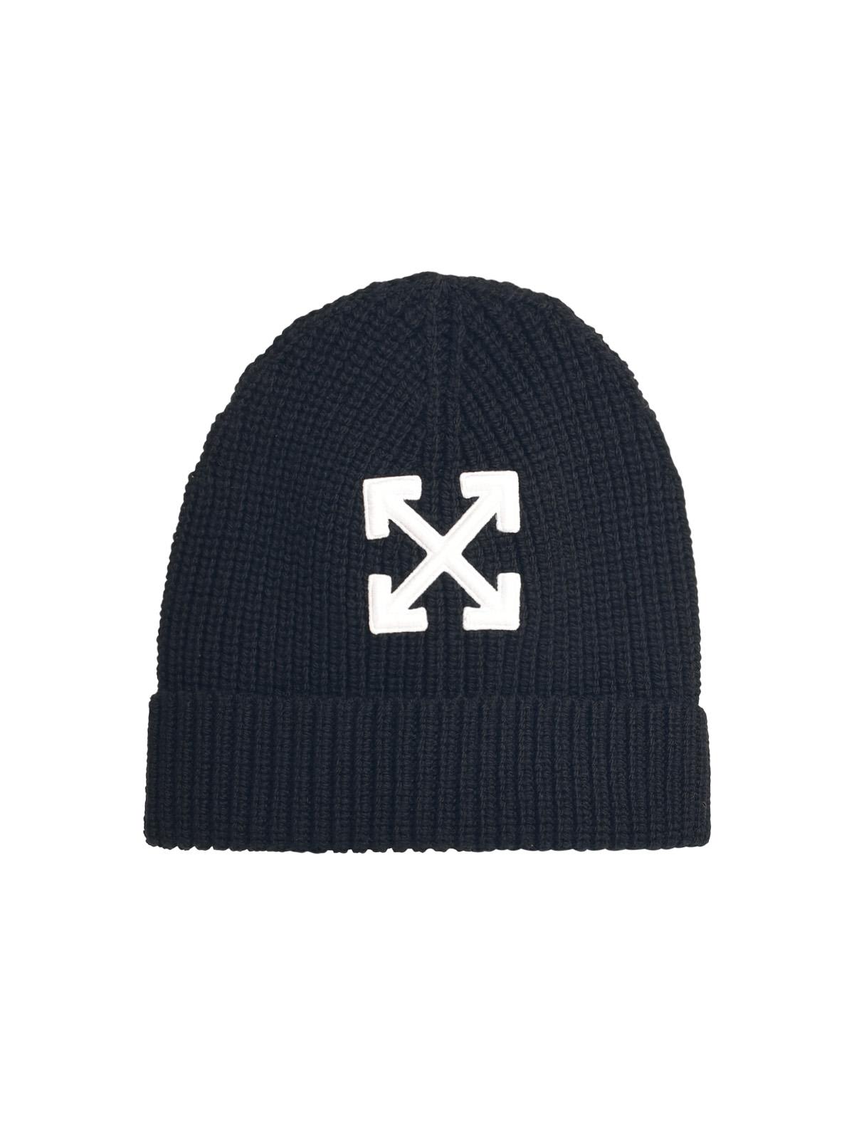 arrow Black Wool Beanie