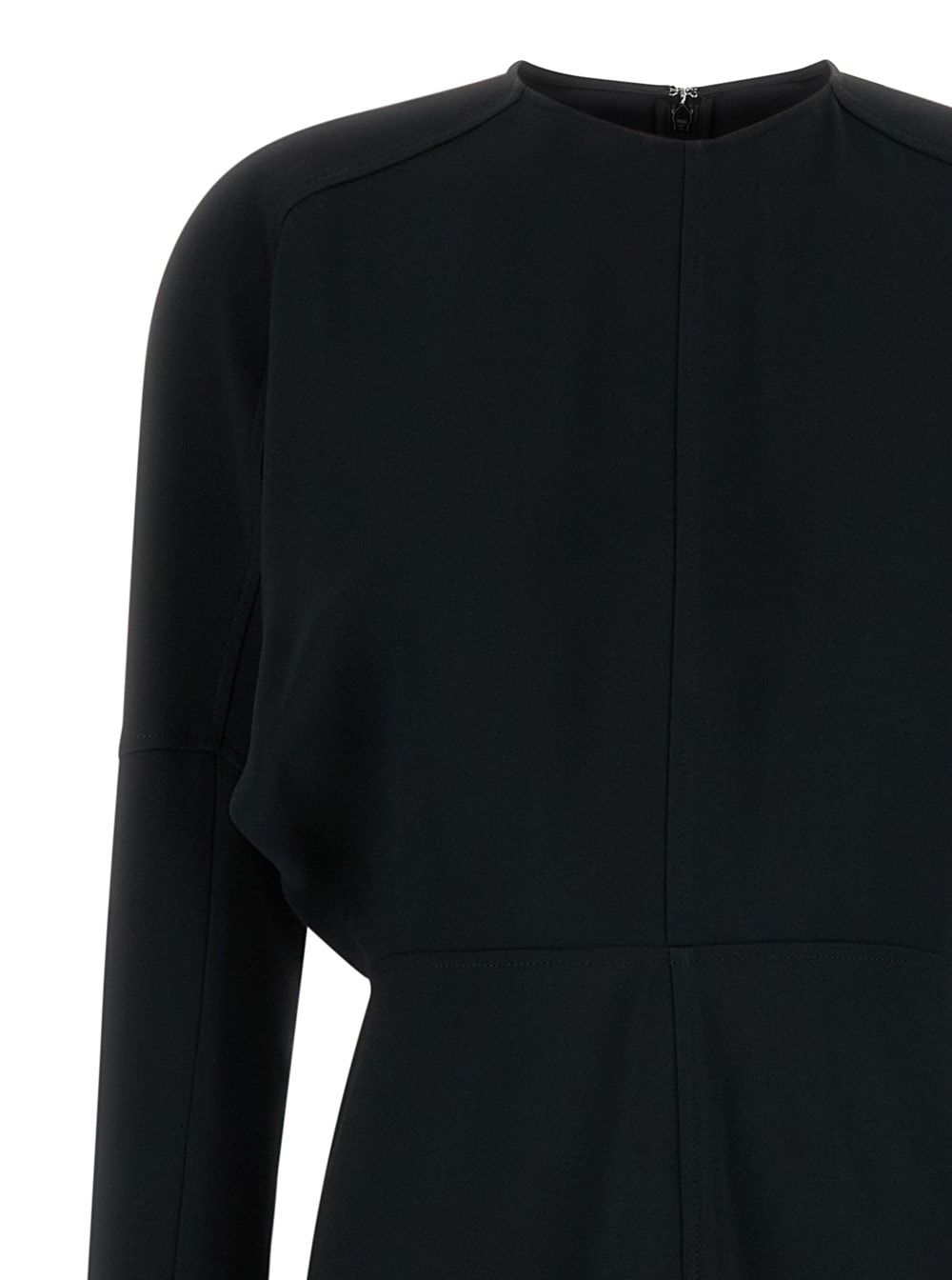 Shop Victoria Beckham Dolman Midi Dress In Black