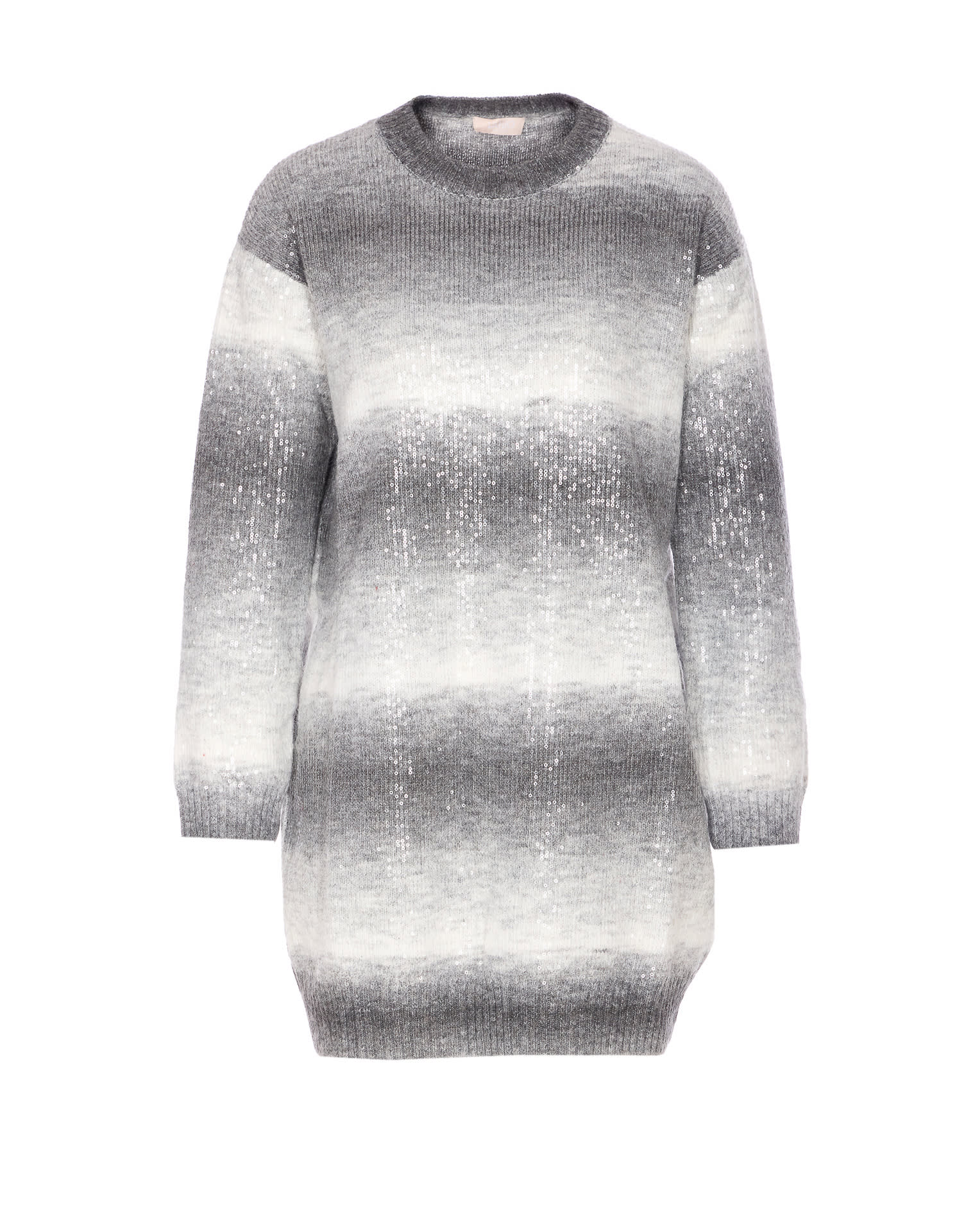 Liu •jo Sequins Sweater In Gray