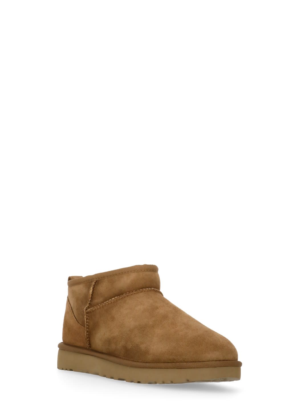 Ugg Classic Ultra Mini Ankle Boots In Brown