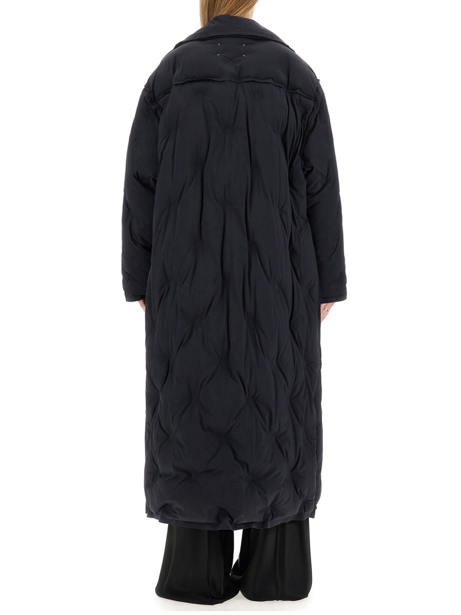 Shop Maison Margiela Oversize Coat In Black