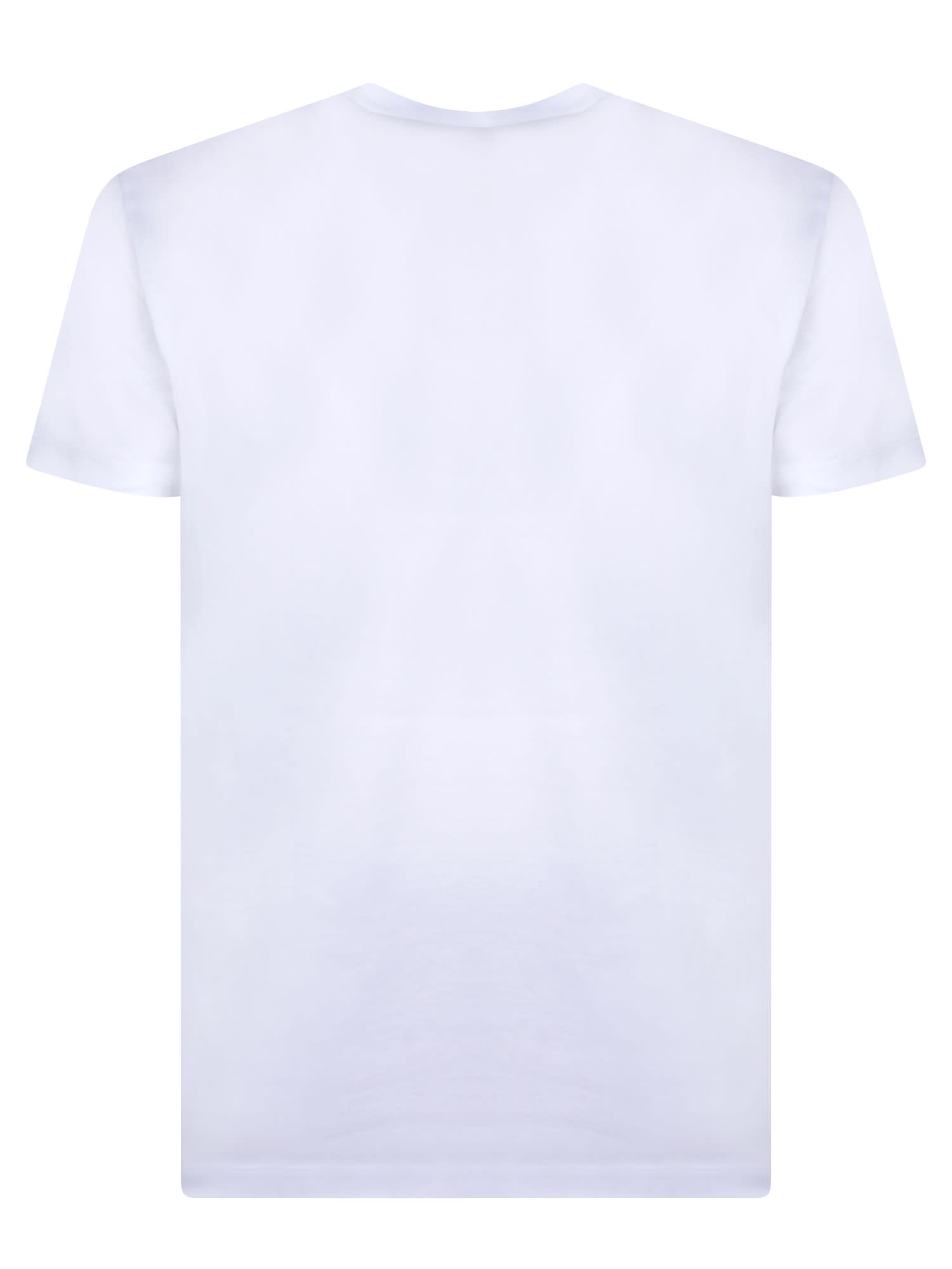 Shop Dsquared2 Cool Fit White/red T-shirt