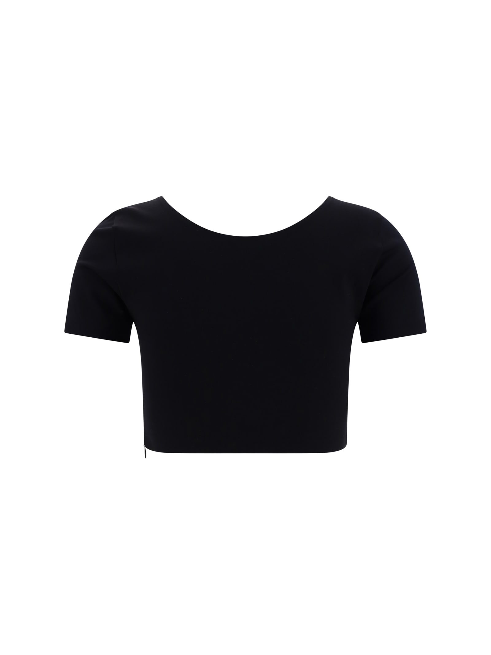 Shop Alaïa Sculpting Top In Noir Alaia