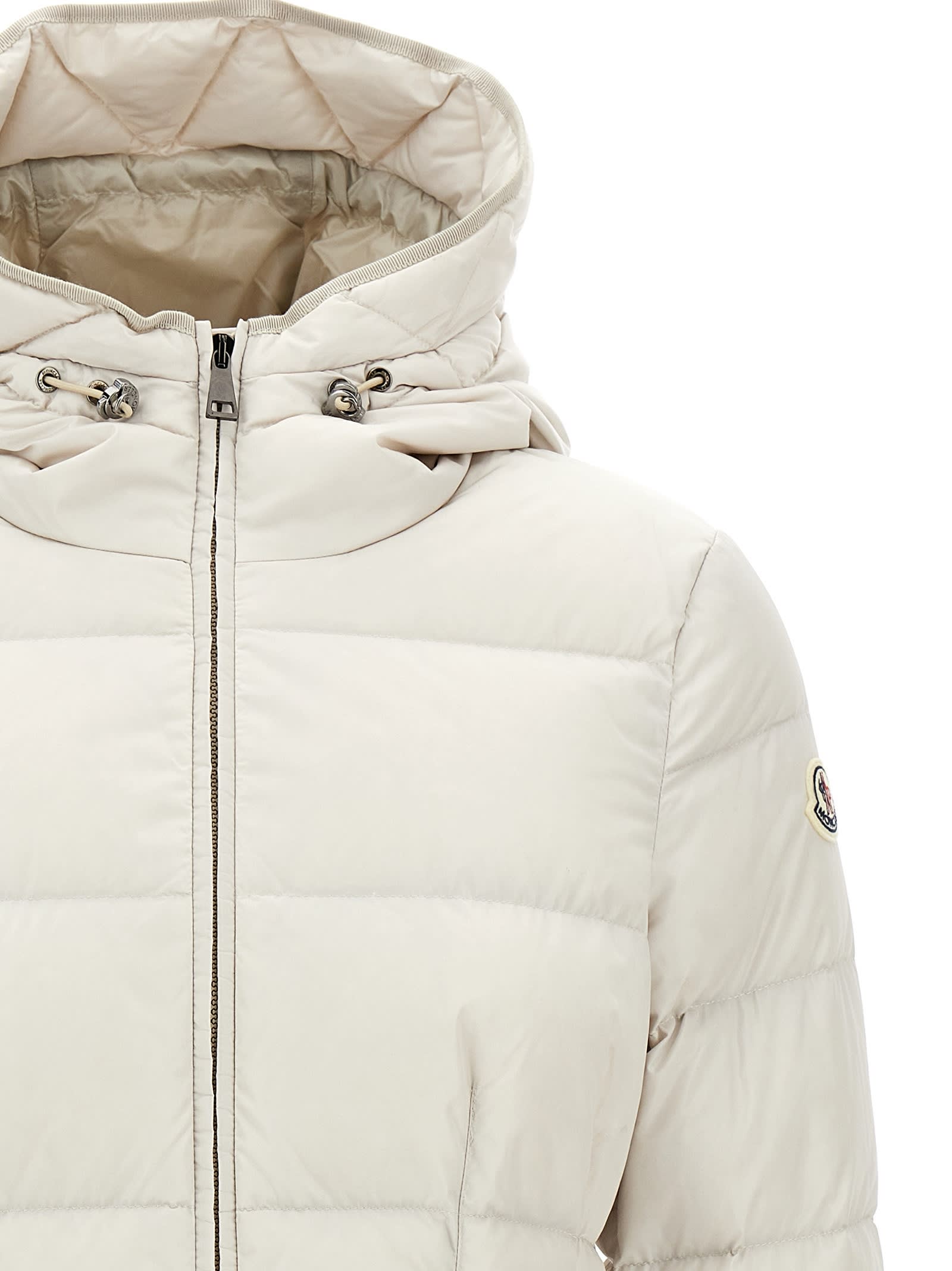 Shop Moncler Avoce Down Jacket In White