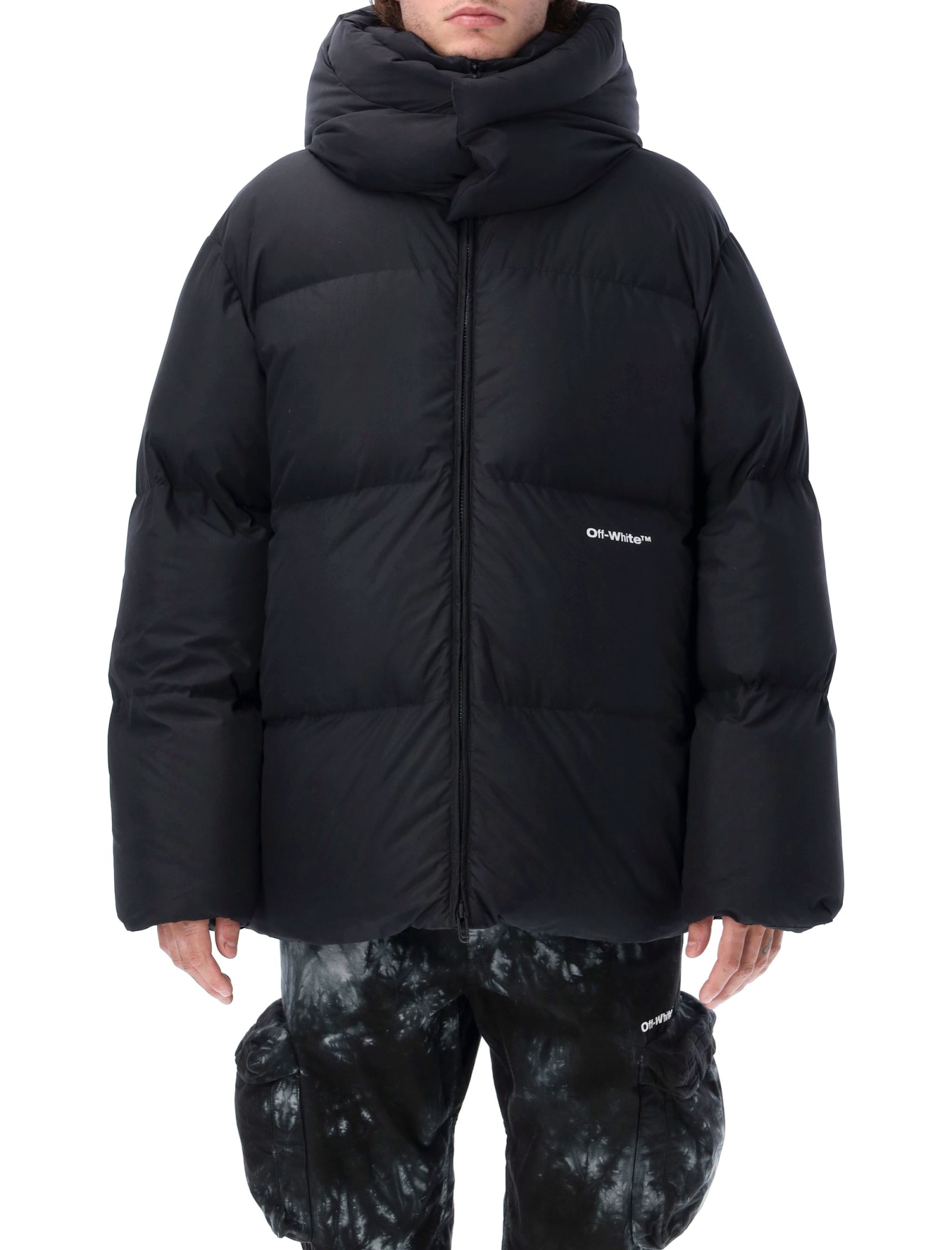 OFF-WHITE BOUNCE HOODED DOWN PUFFER