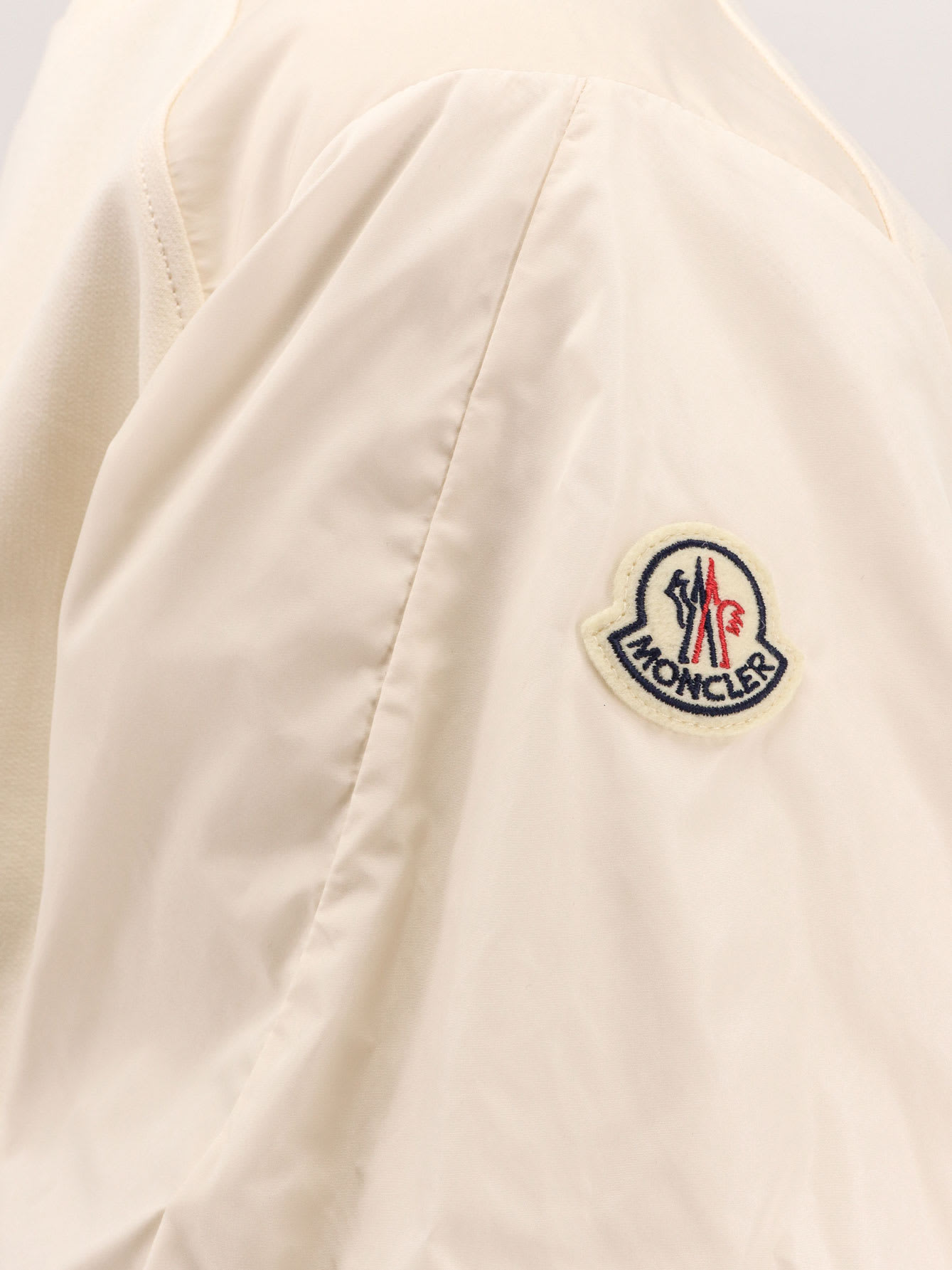 Moncler Cotton And Nylon T-shirt With Puffed Sleeves