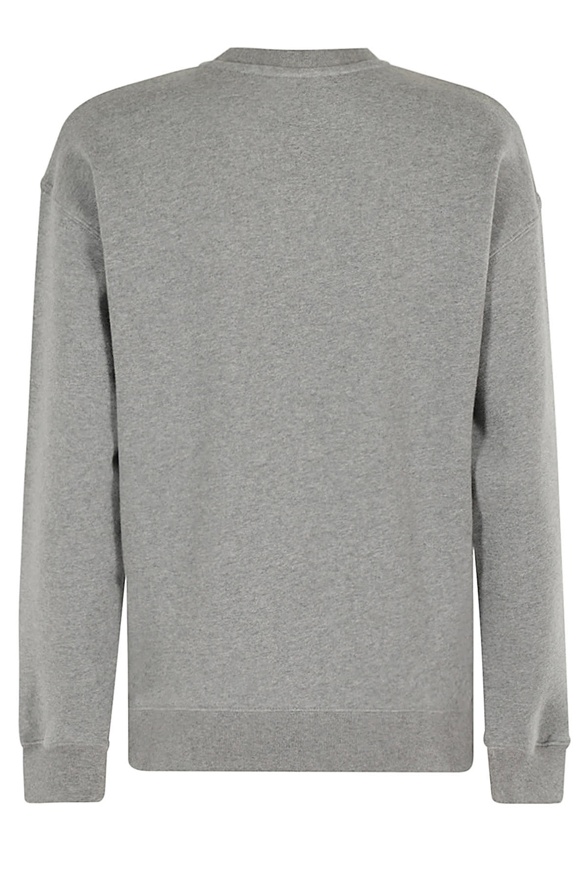 Shop Maison Kitsuné Bold Fox Head Patch Comfort Sweatshirt In Medium Grey Melange