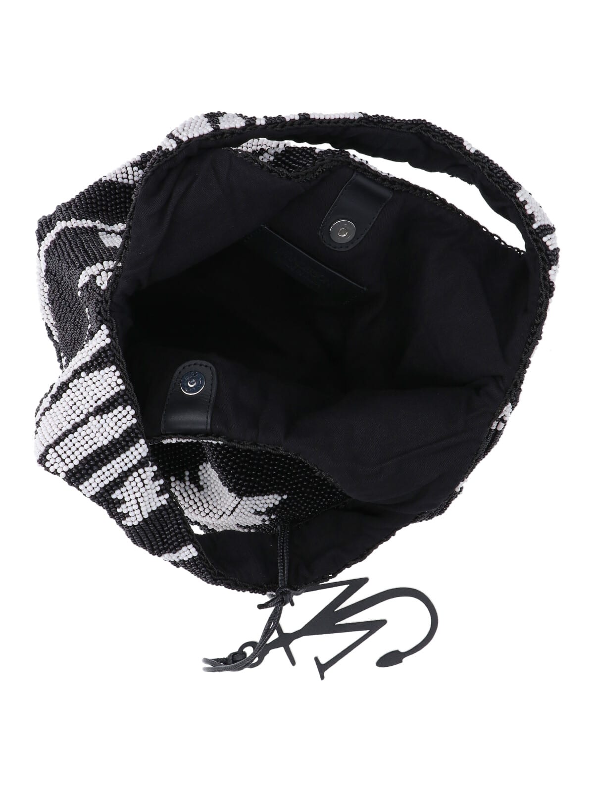 Jw Anderson J. W. Anderson Textured Hobo Bag With Striking Black In Multi