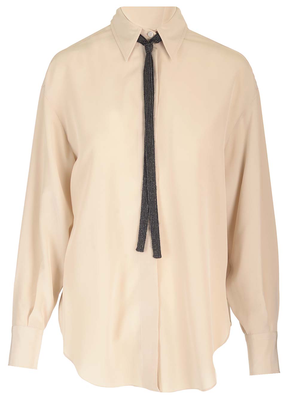 Brunello Cucinelli Cr?pe De Chine Shirt