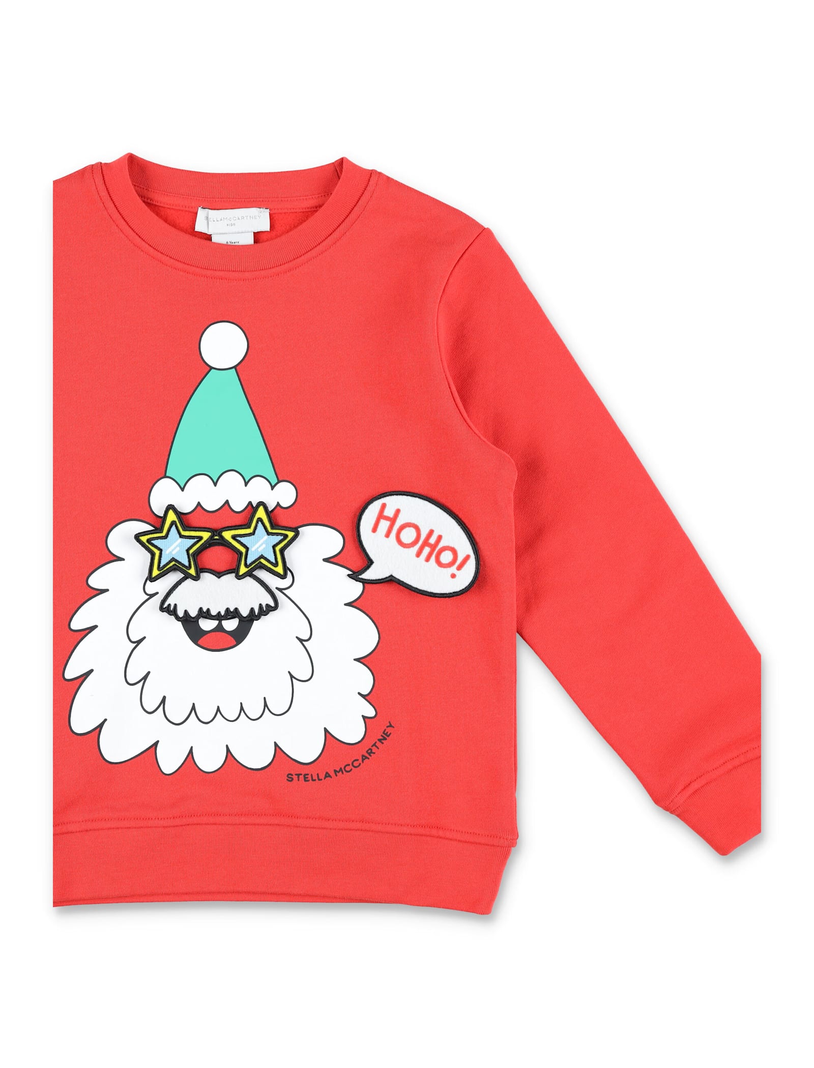Stella Mccartney Kids Santa Patch Sweatshirt In Red