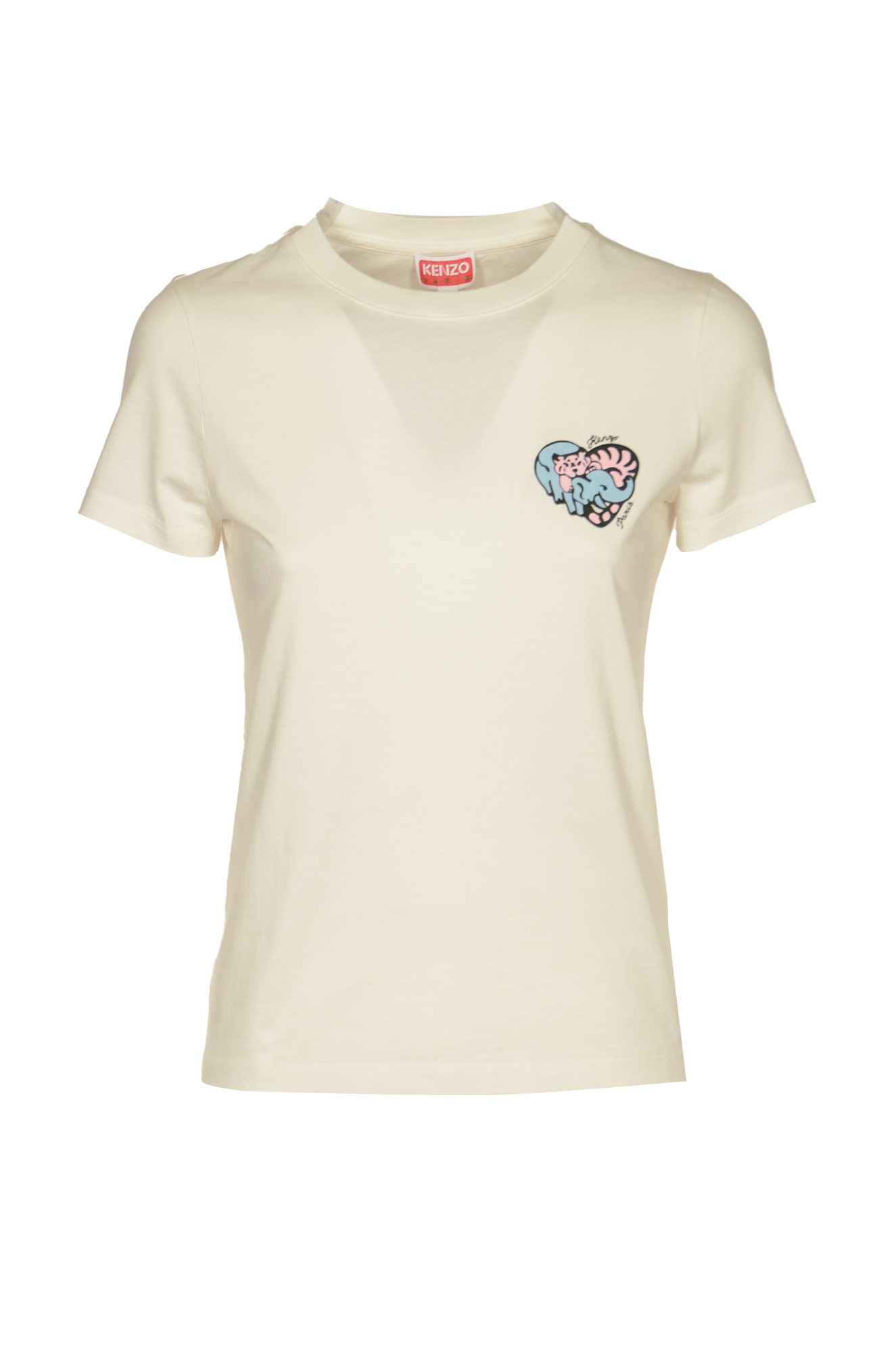 Shop Kenzo Cvd Classic T-shirt In Off White