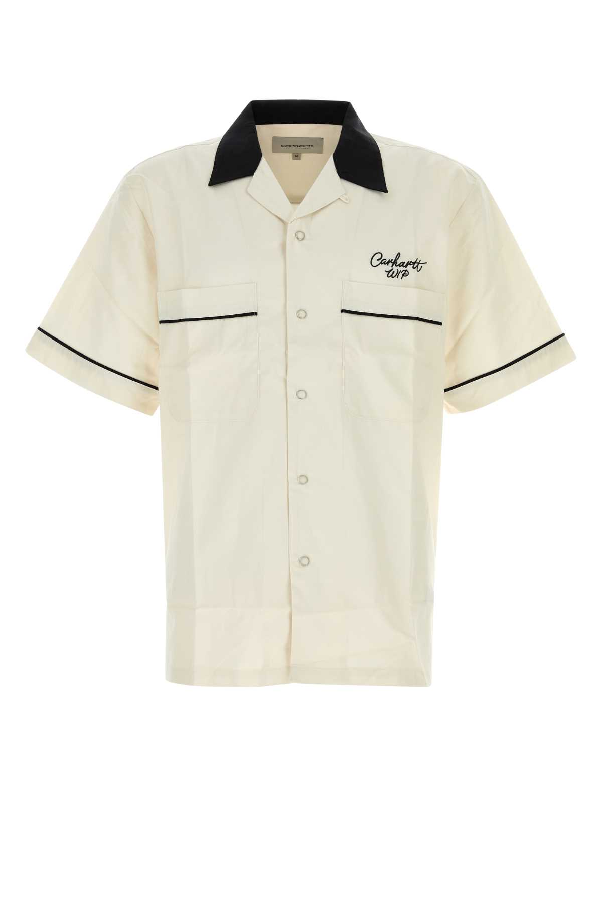 Ivory Tencell Blend S/s Bowl Shirt