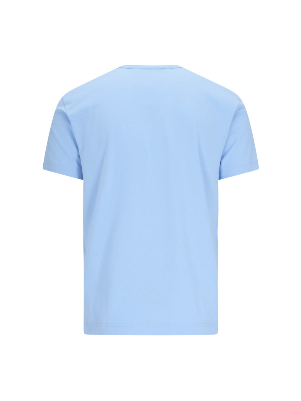 Shop Comme Des Garçons Logo T-shirt In Light Blue