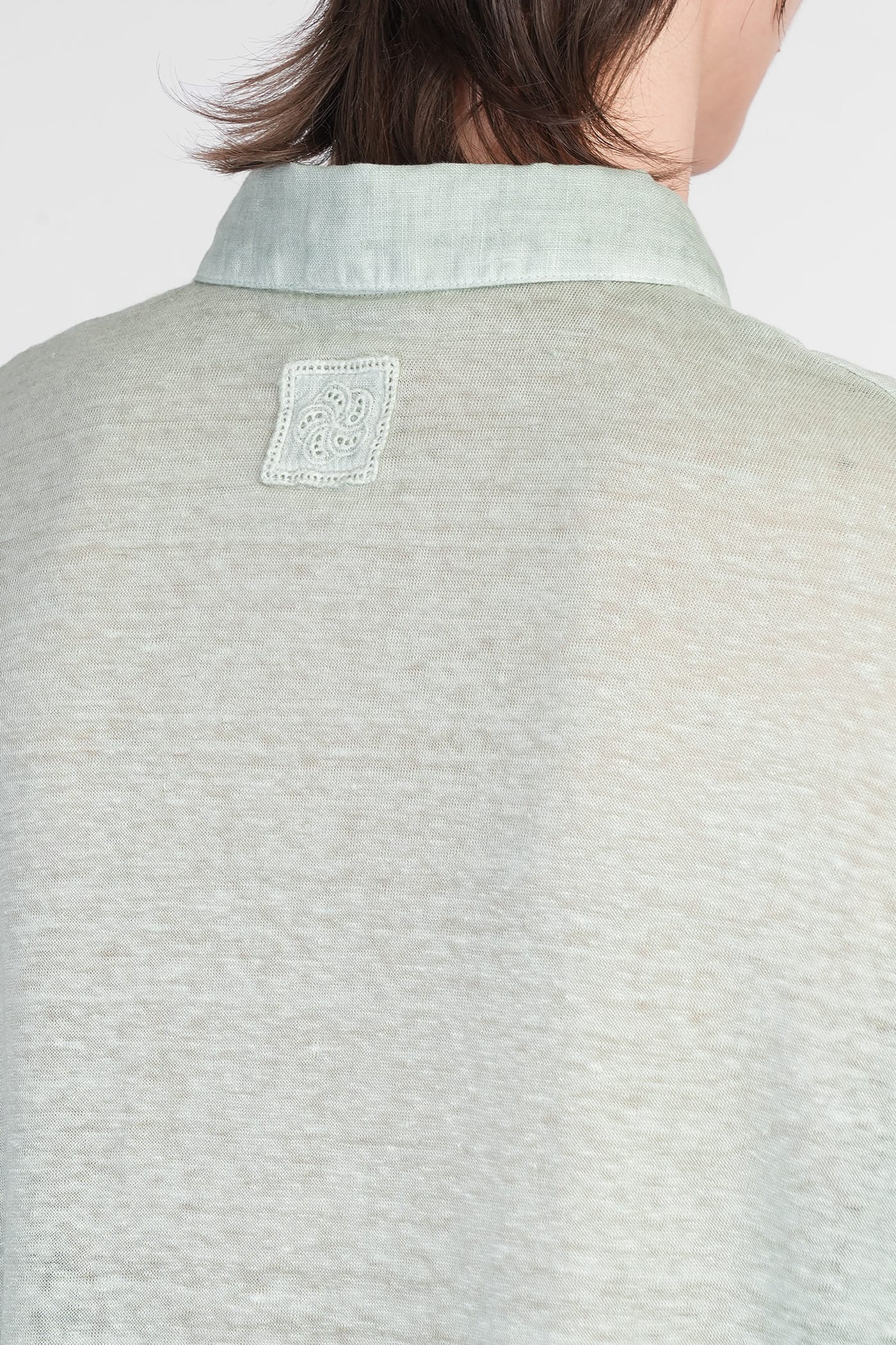 Shop 120% Lino Shirt In Green Linen