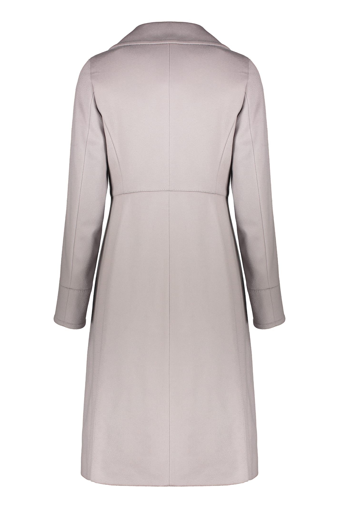 Herno Elegant Long Gray Sophisticated Coat In Gray