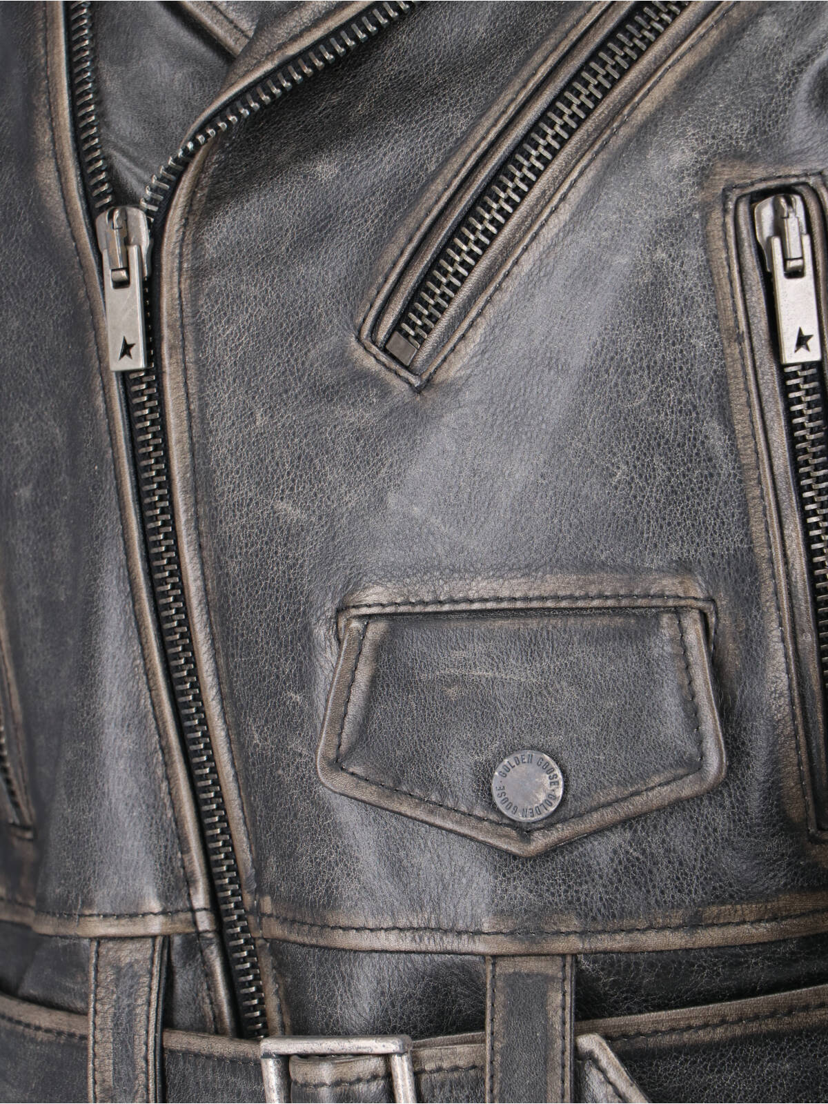 Golden Goose Chiodo Biker Jacket In Black
