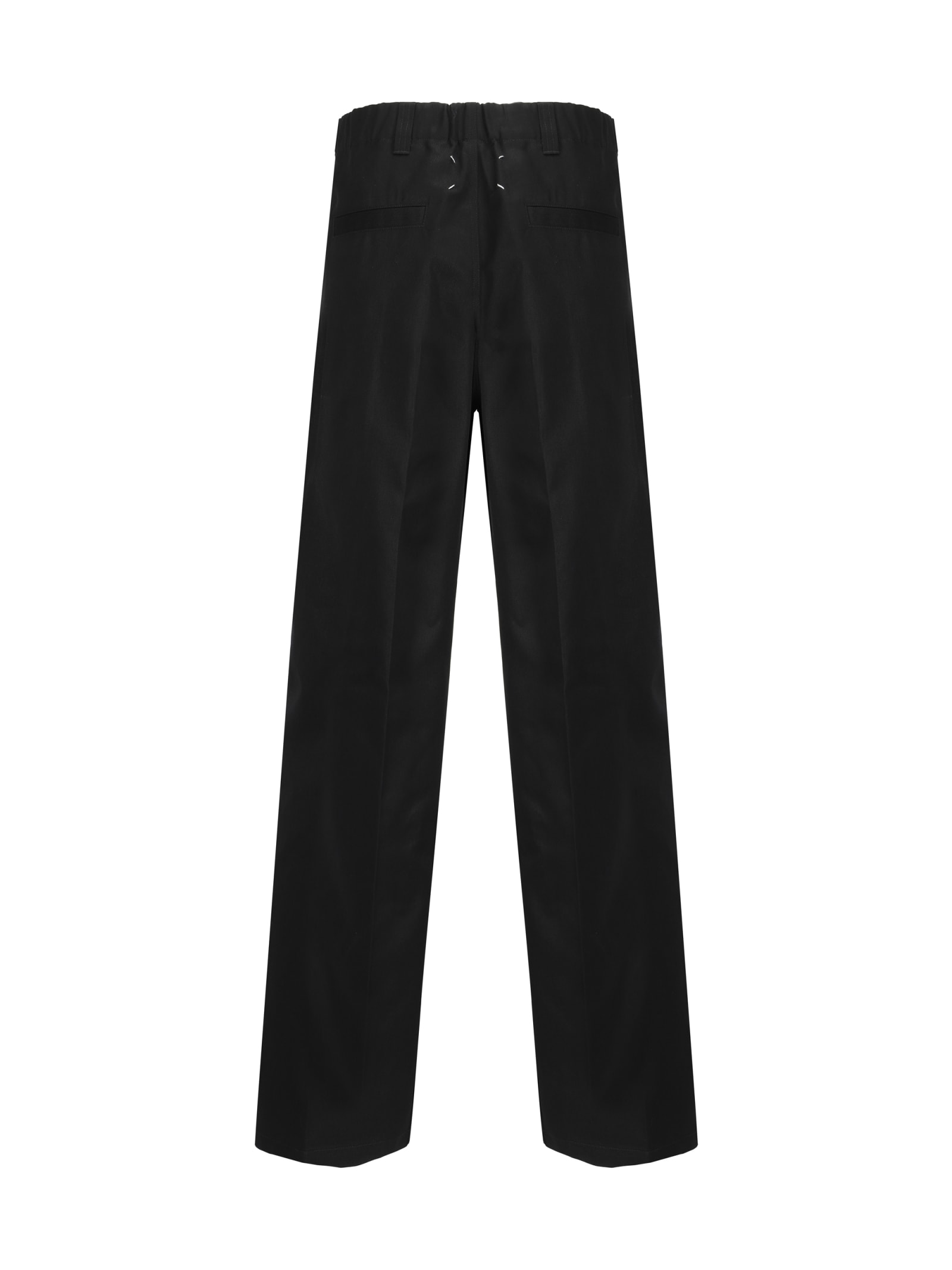 Shop Maison Margiela Pants In Black