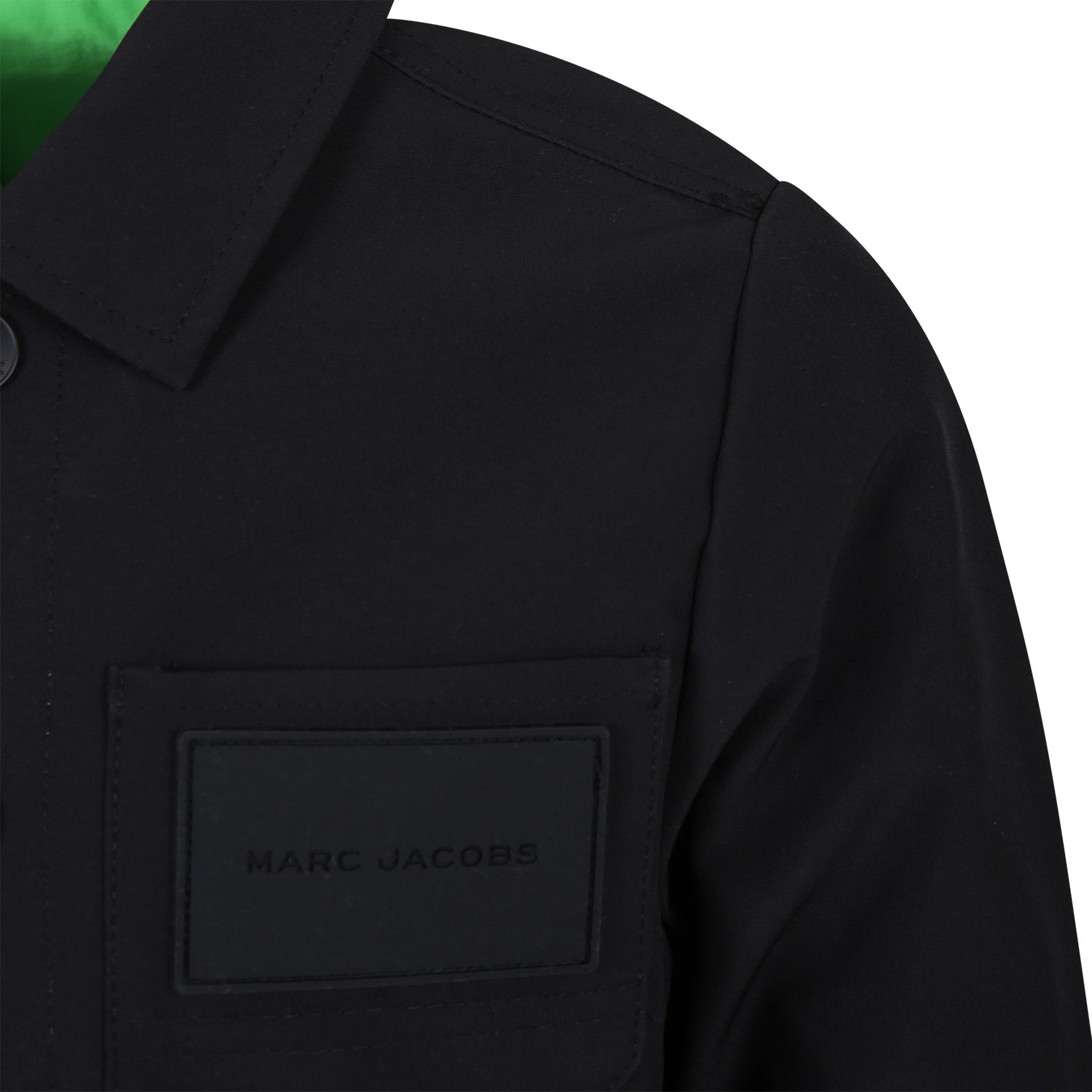 Shop Little Marc Jacobs Black Jacket For Kids With Logo