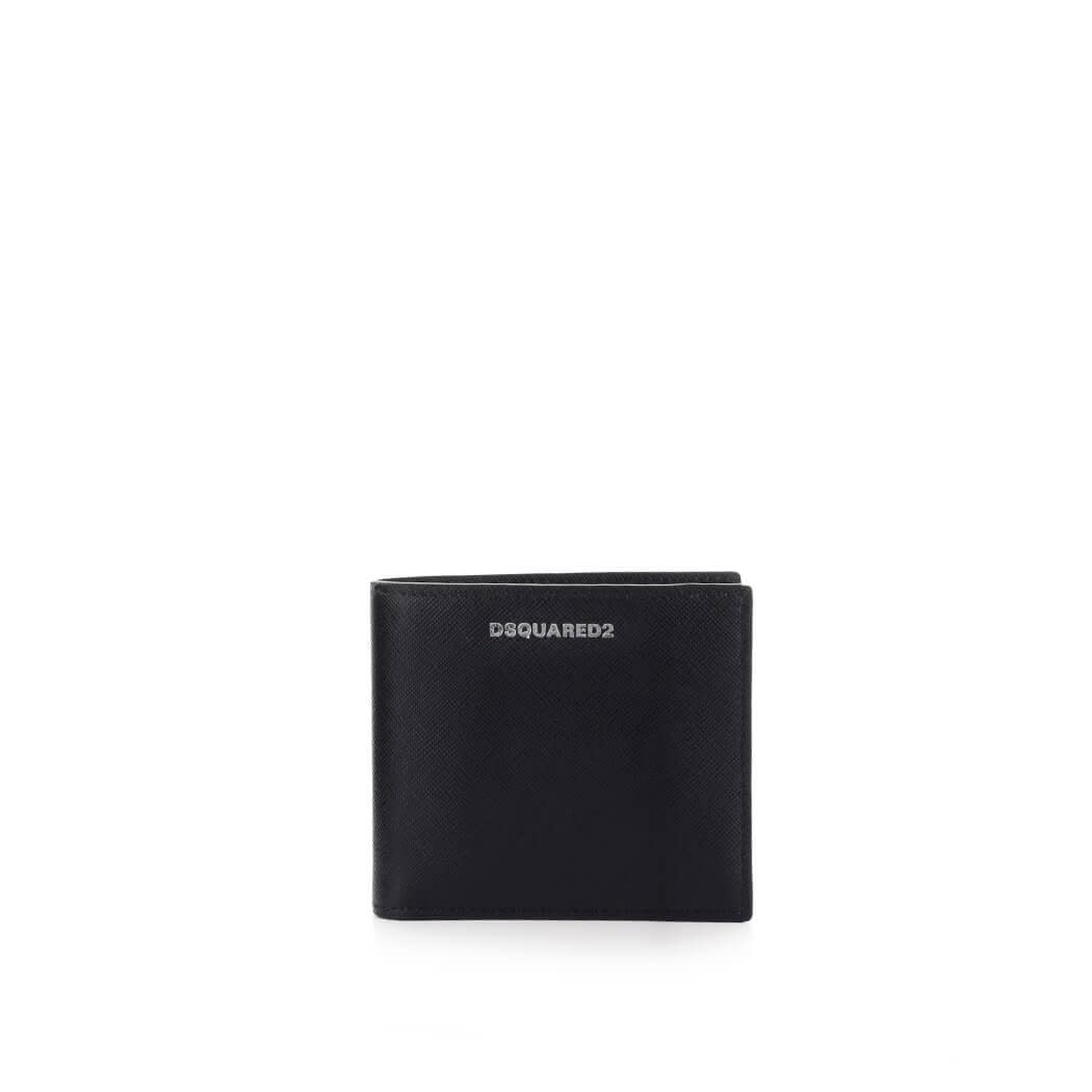 Dsquared2 Dylan Black Saffiano Leather Wallet