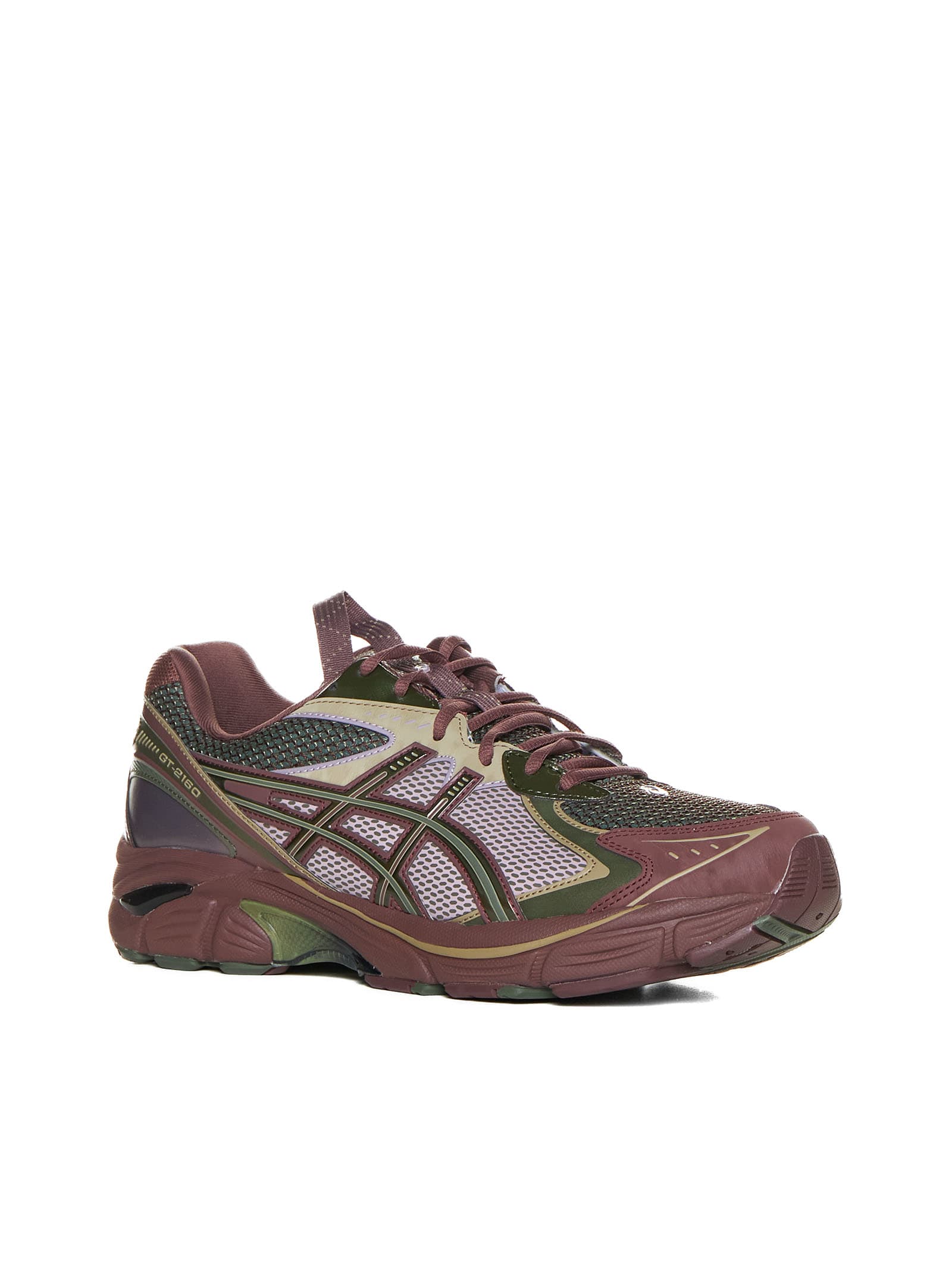 Shop Asics Sneakers In Mantle Green/grape