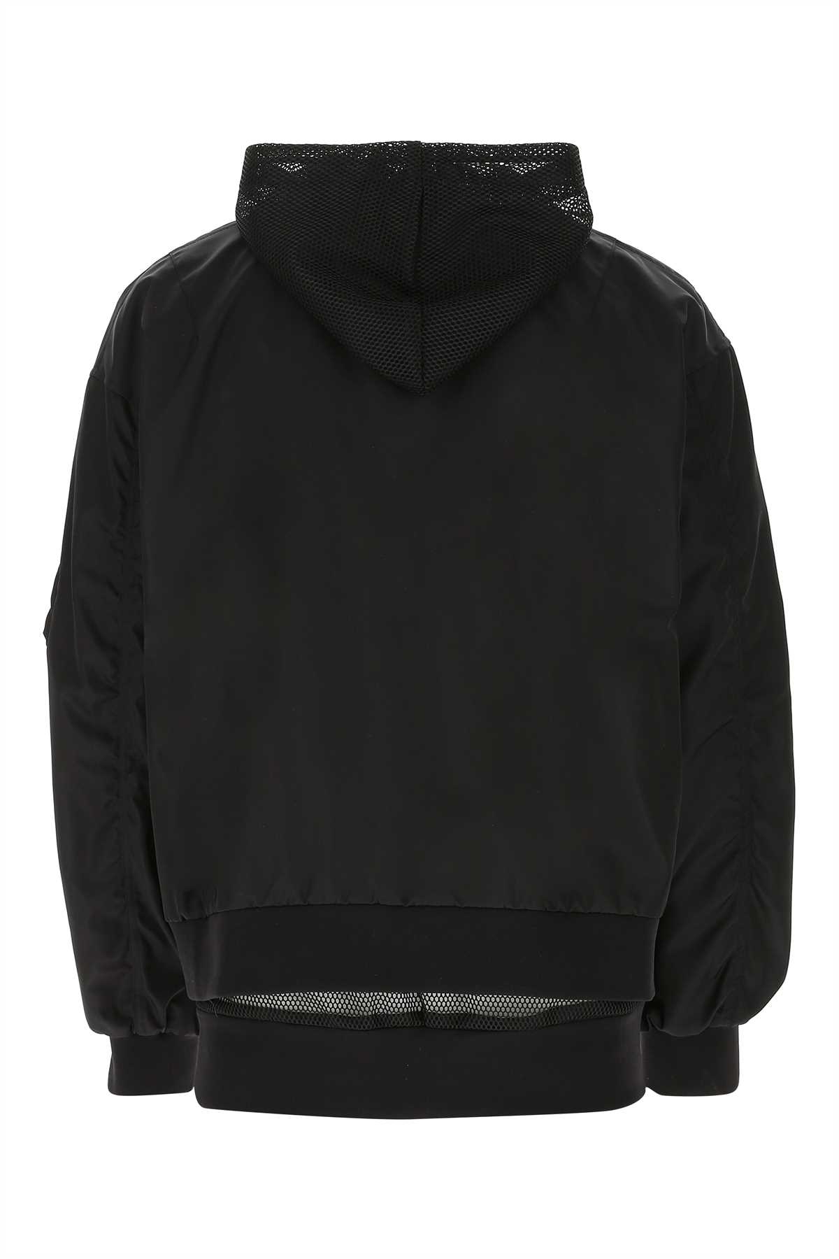 Dolce & Gabbana Men's Nylon Bomber Jacket In Nero