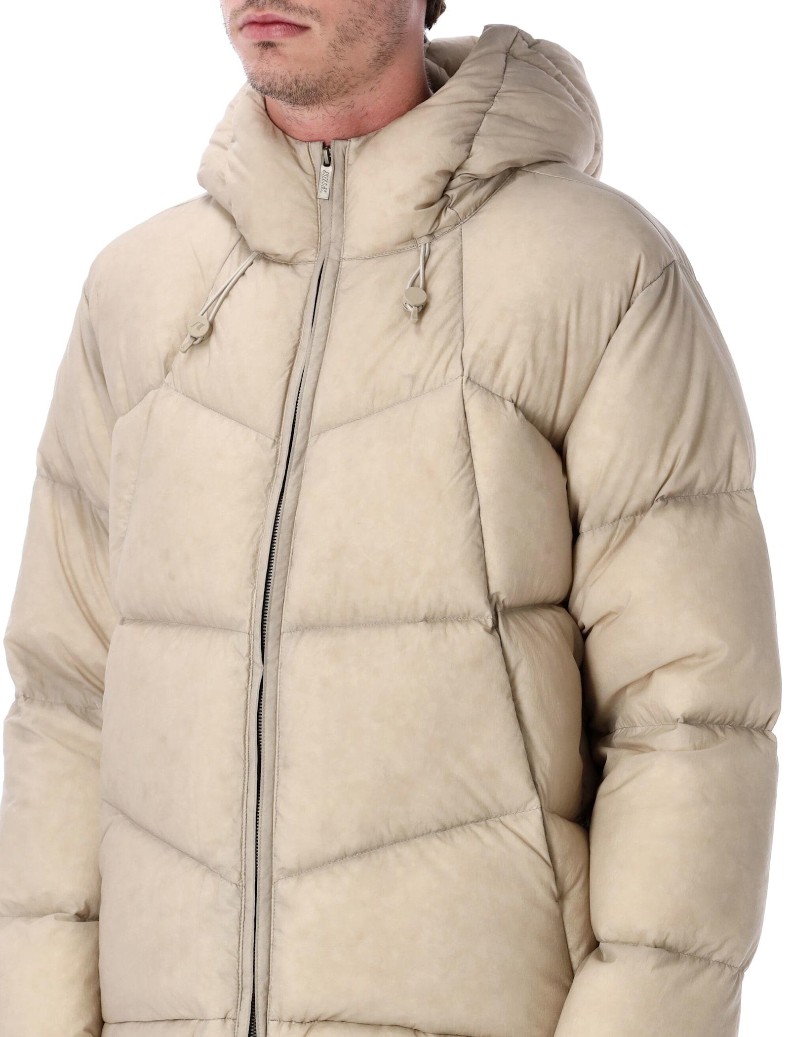 K-way Quill Thermo Light Ripstop Down Jacket In Brown