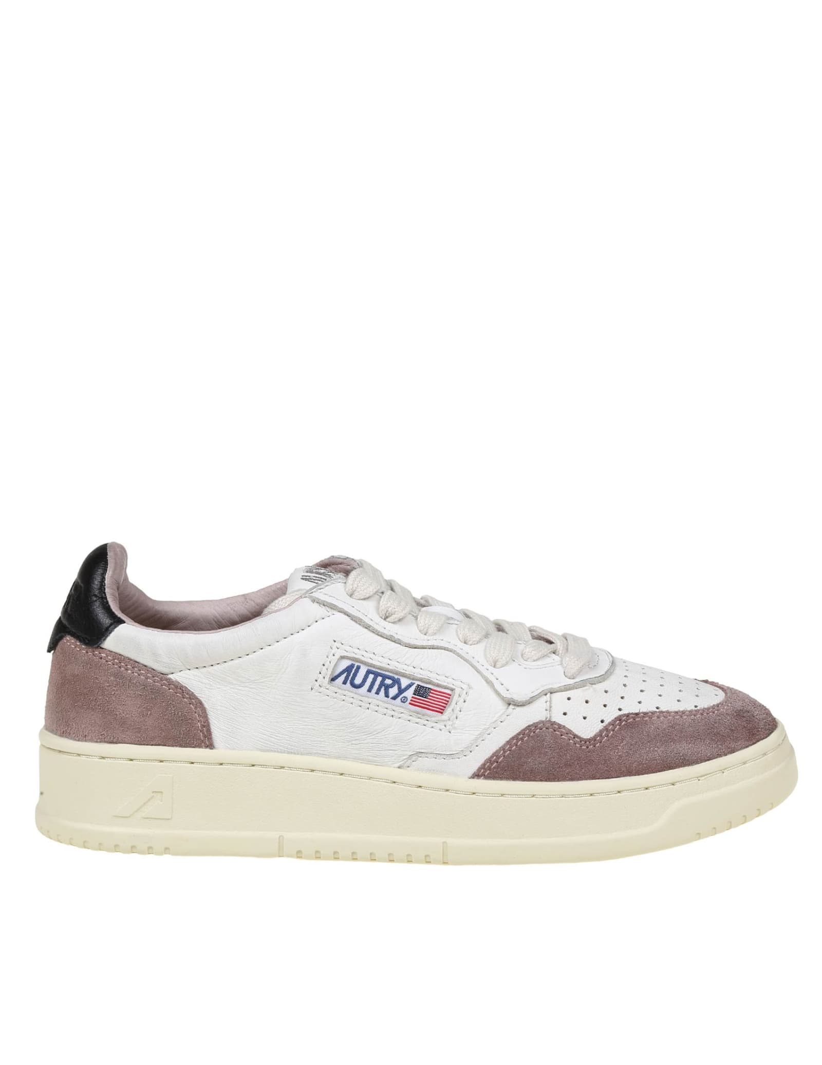 AUTRY SNEAKERS IN WHITE LEATHER AND SUEDE