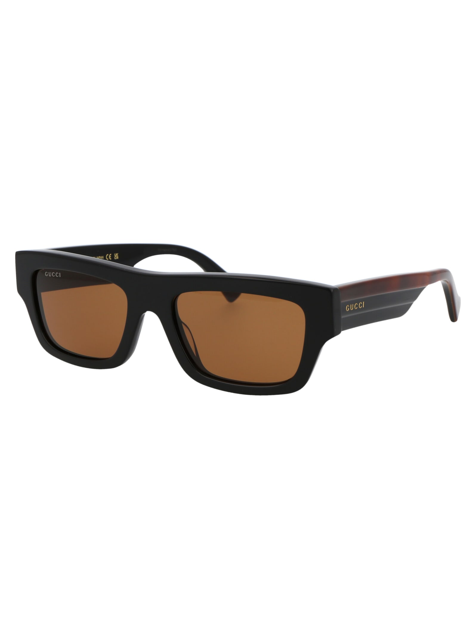 Shop Gucci Gg1301s Sunglasses In 004 Black Havana Brown
