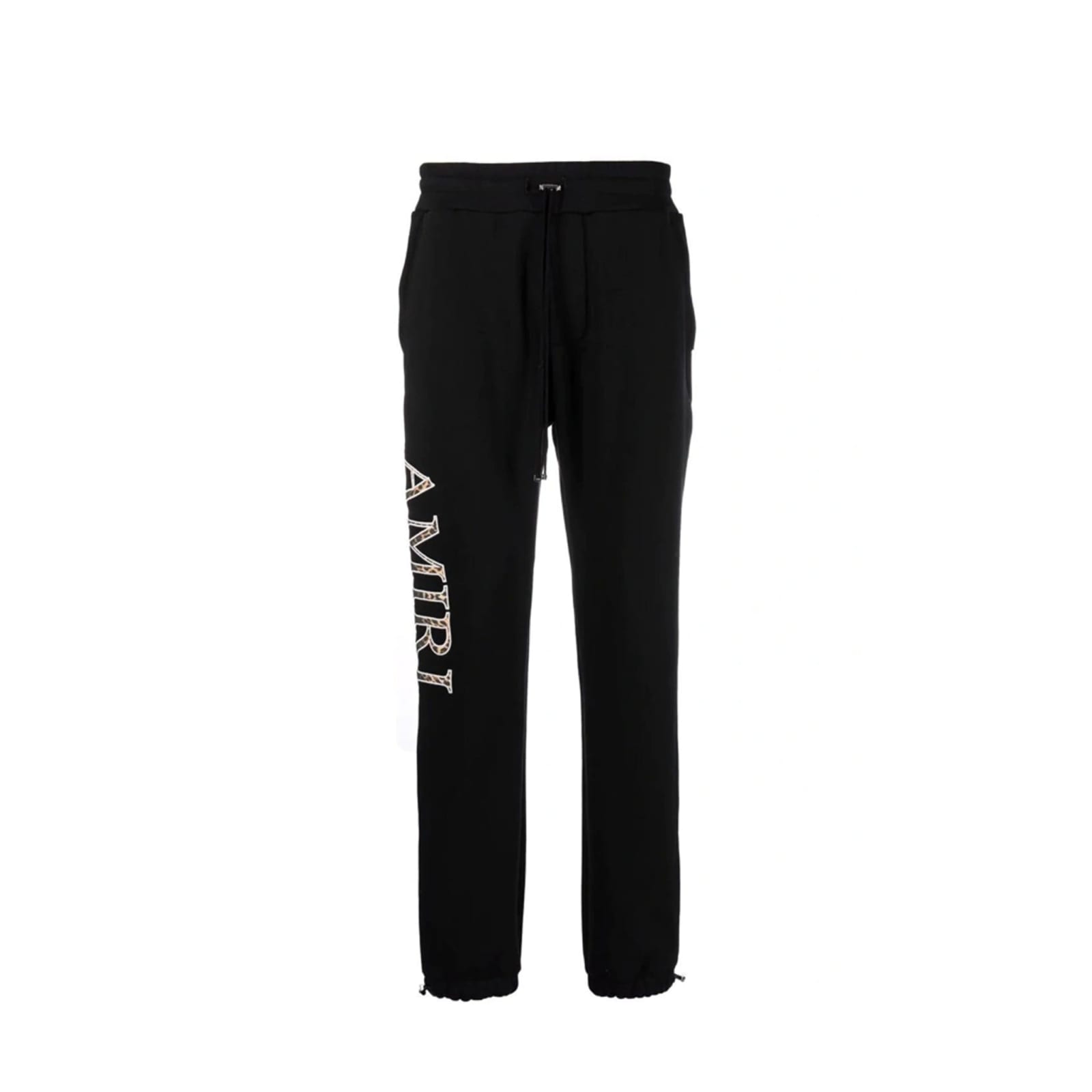 Shop Amiri Cotton Logo Sweatpants In Black