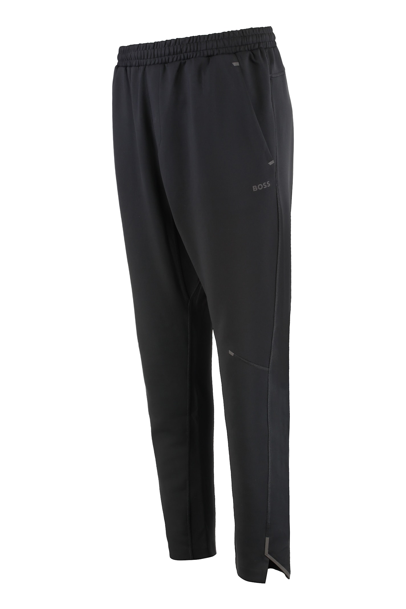 Hugo Boss Boss Track-pants In Technical Fabric In Black