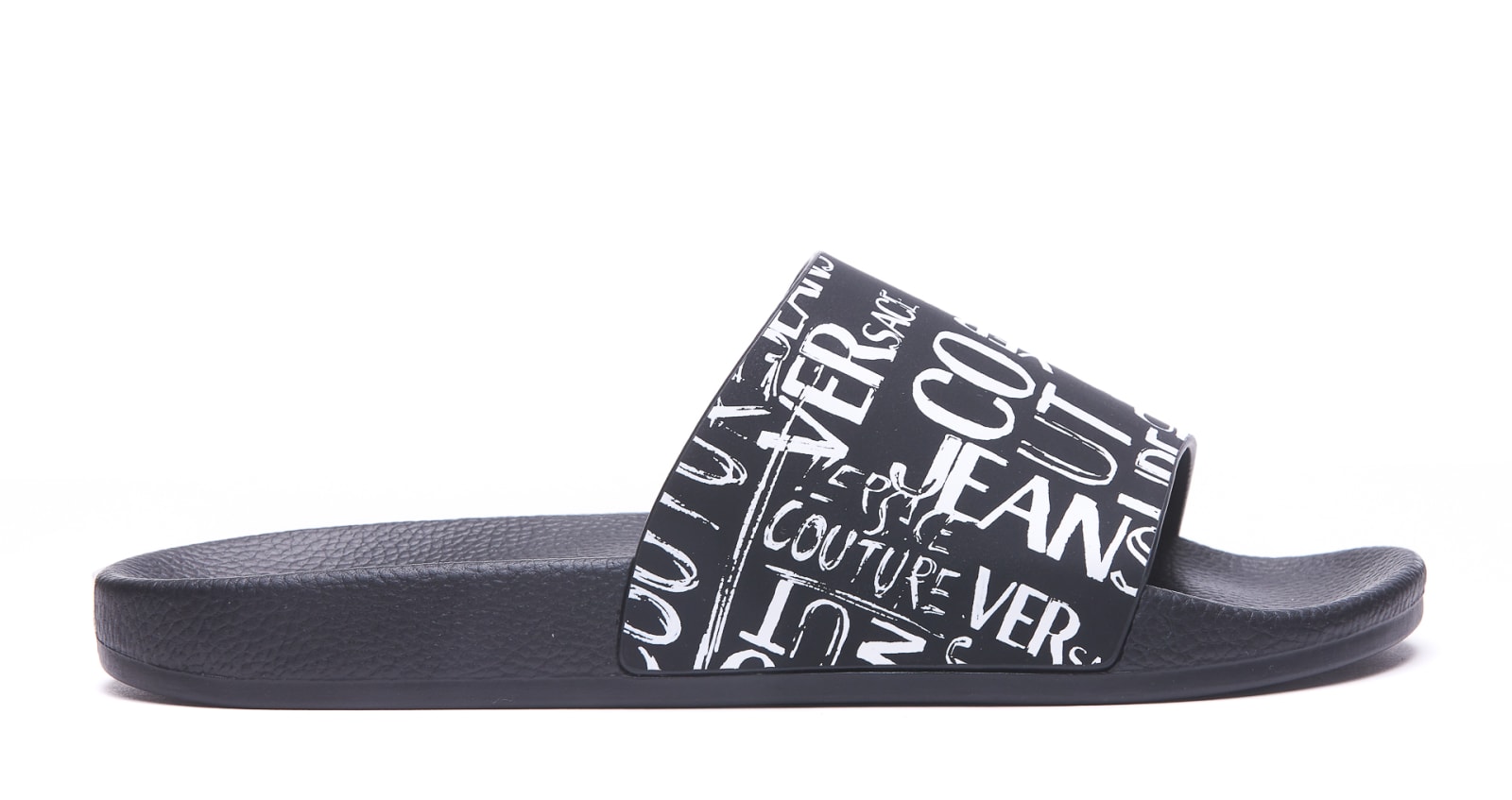 VERSACE JEANS COUTURE COUTURE LOGO SLIDE SANDALS