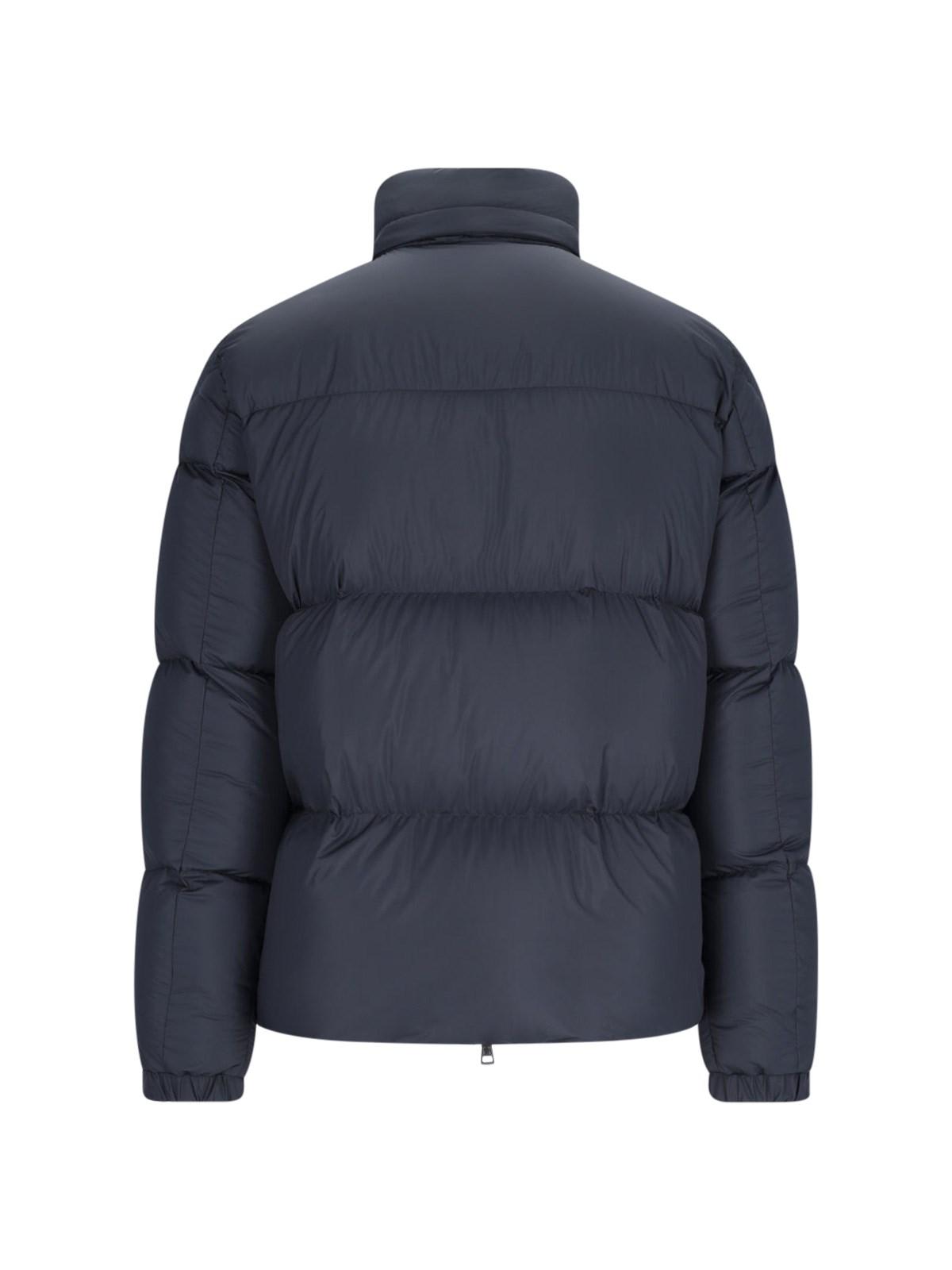 Shop Moncler Short Down Jacket Besbre In Multicolour