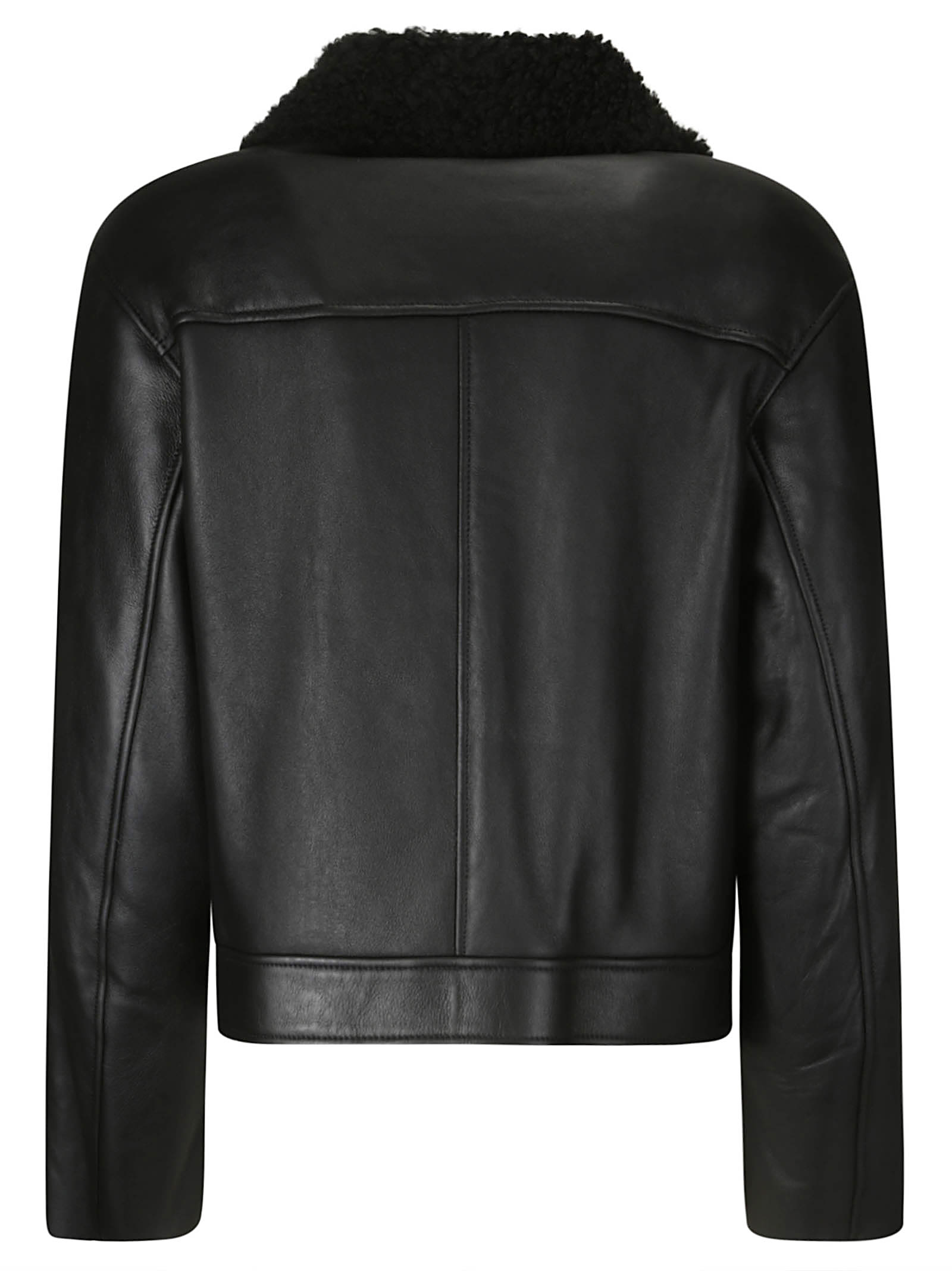 Shop Desa 1972 Shearling Jacket In Black