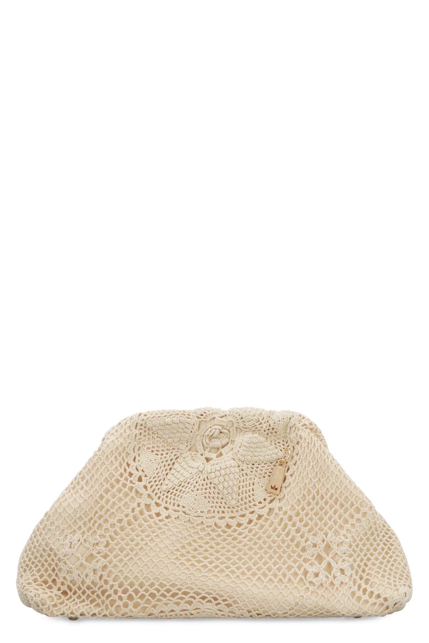 Lamilanesa Taormina Crochet Bag In Ecru