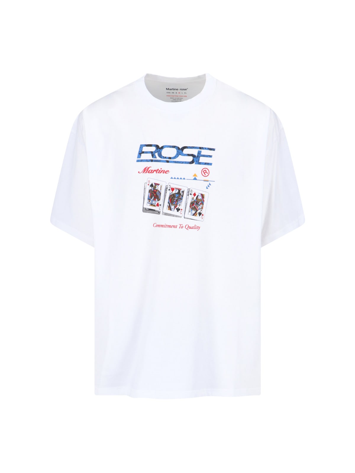 Martine Rose Graphic Print Relaxed Fit T-shirt In White