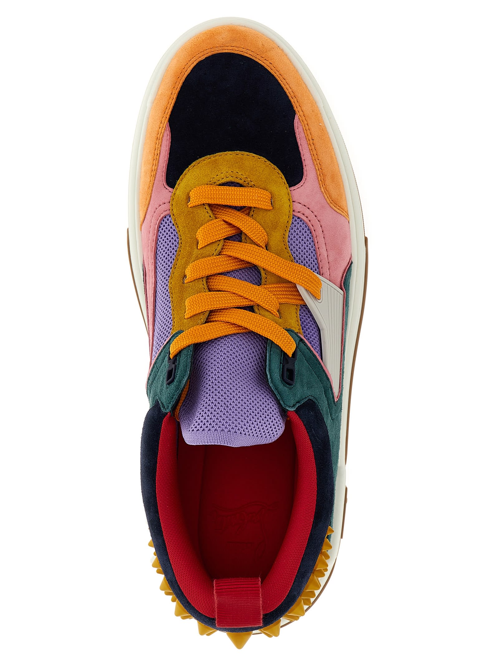 Christian Louboutin White/Multicolour Astroloubi Sneakers