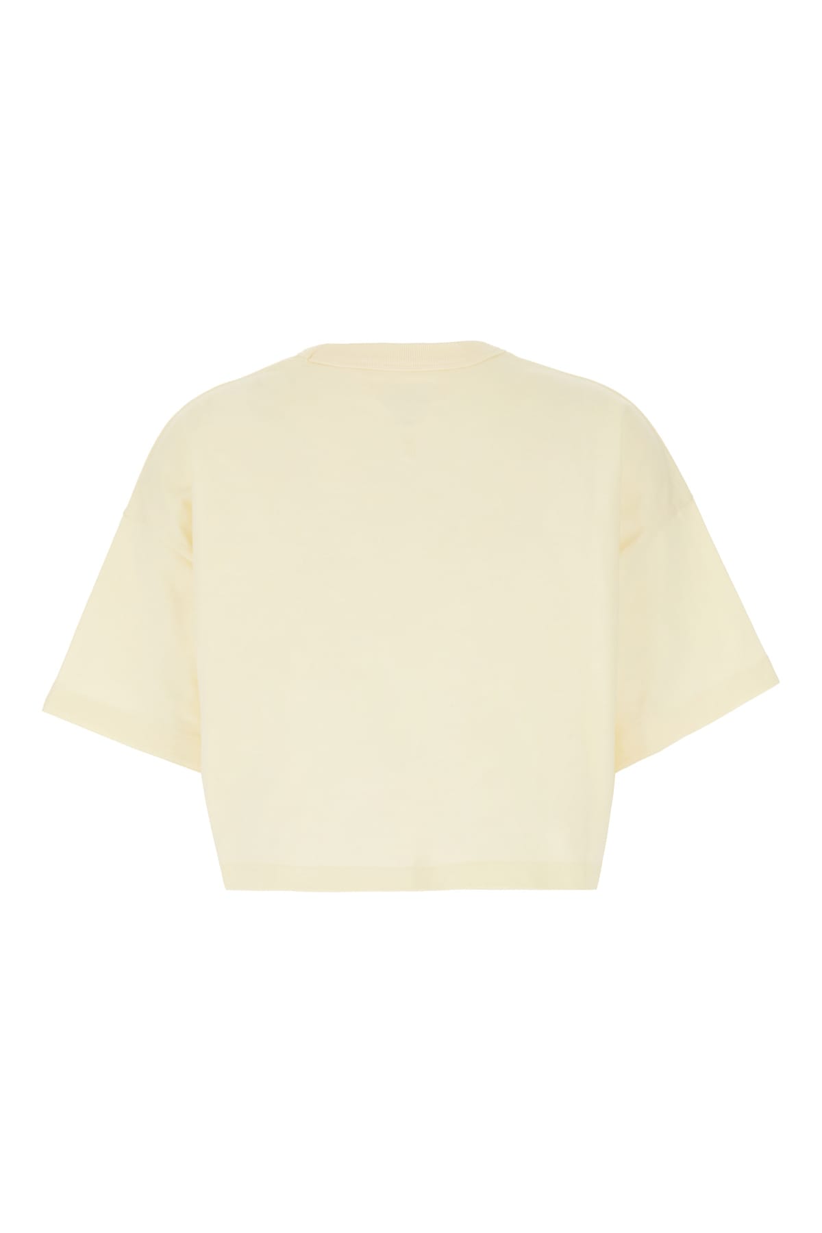 Shop Bottega Veneta Ivory Cotton Oversize T-shirt In 9071