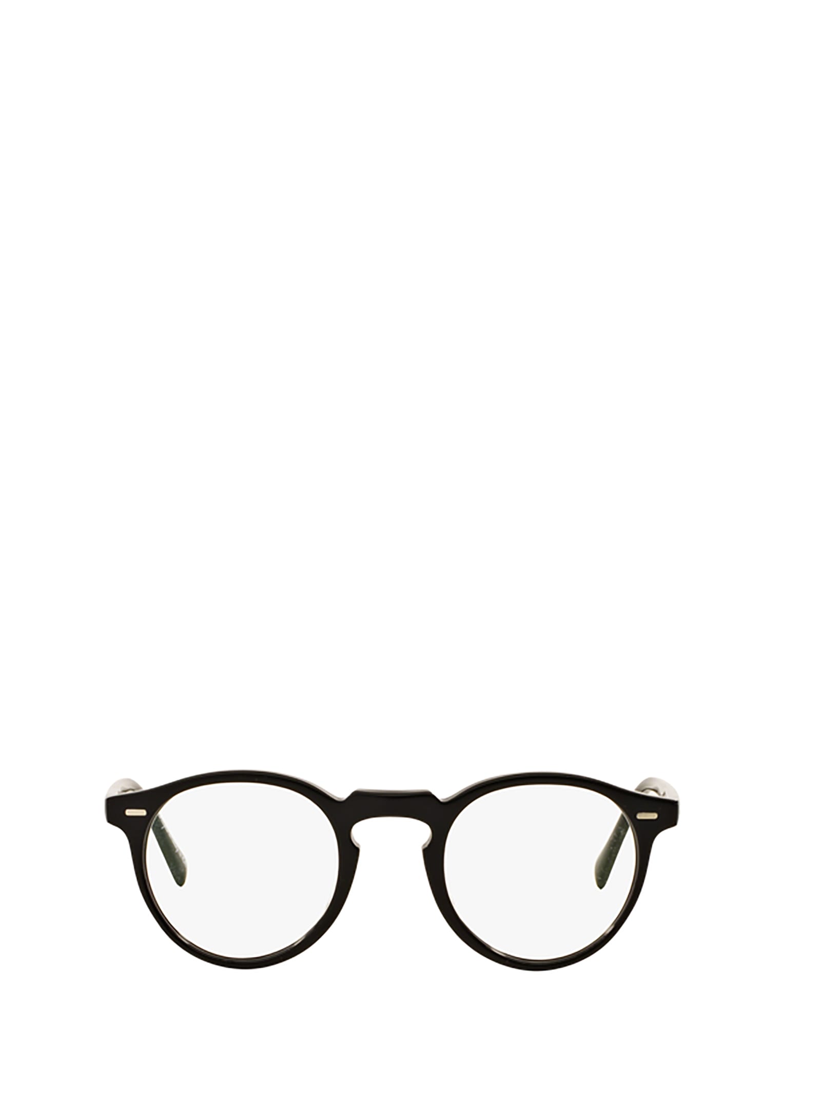 Oliver Peoples Ov5186 Gregory Peck Round-frame Acetate Glasses In Black  (bk) | ModeSens