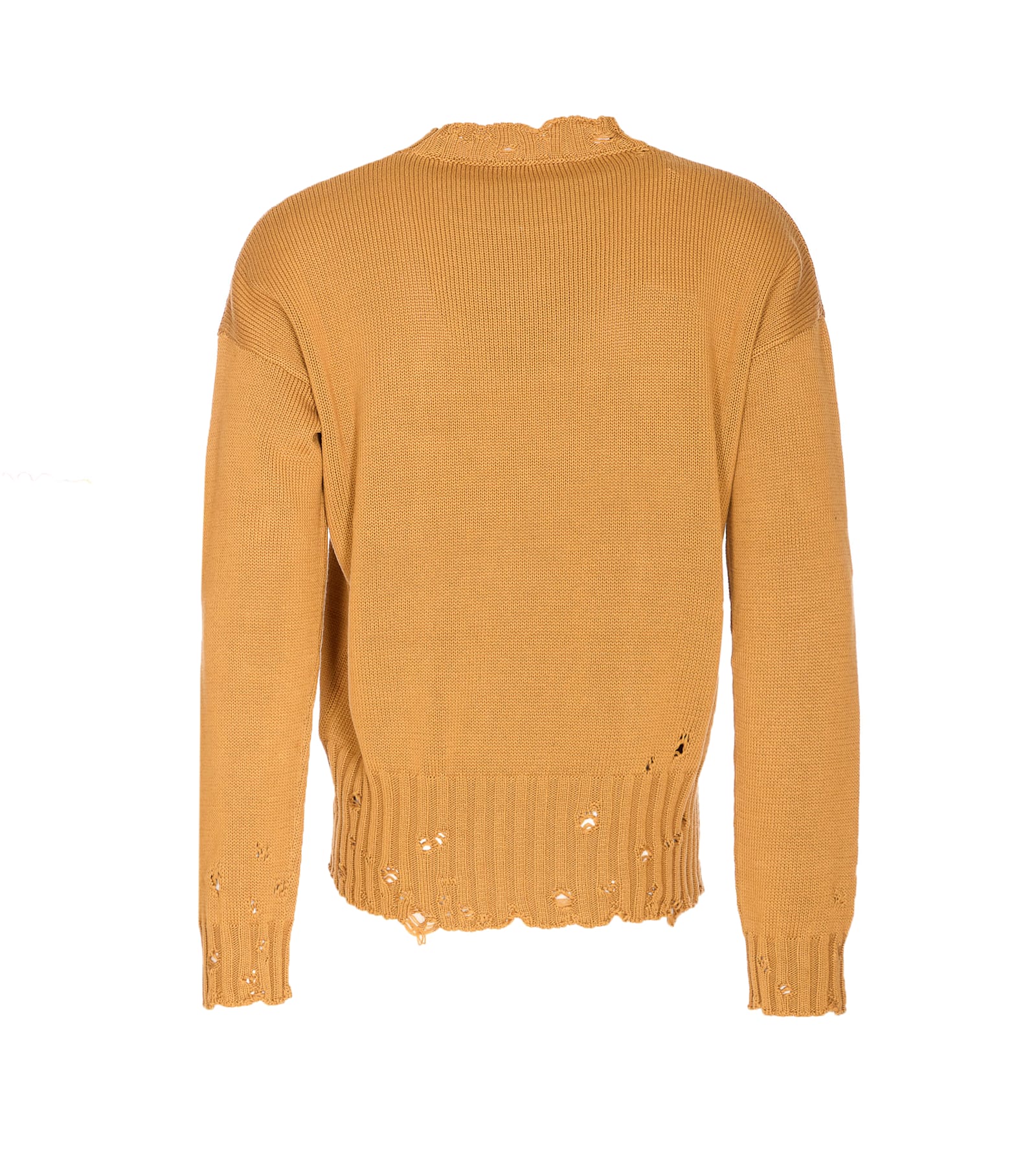 Marni Logo Sweater In Brown