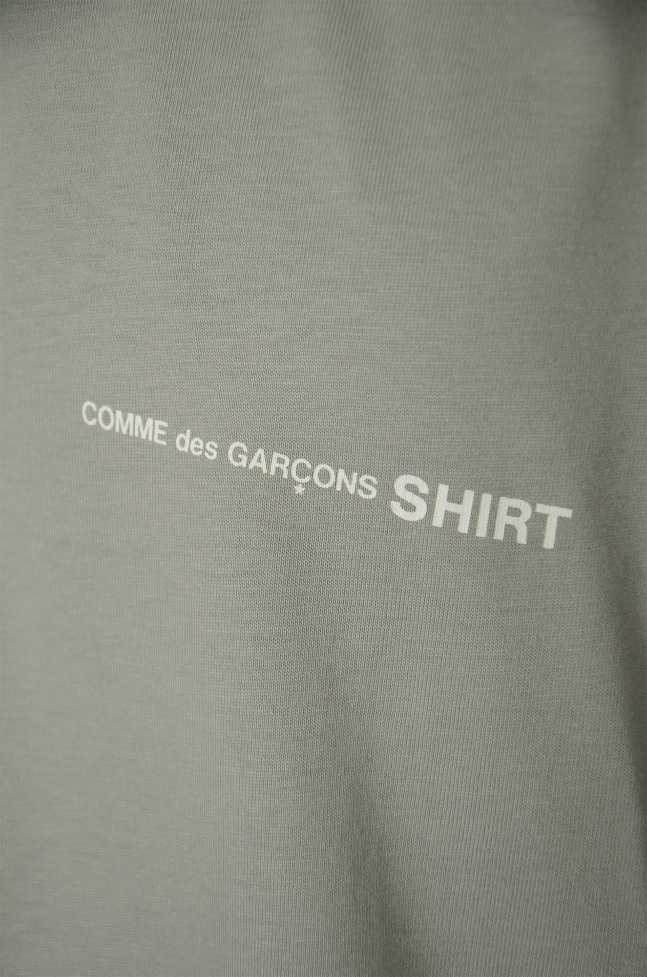 Shop Comme Des Garçons Chest Logo Regular T-shirt In Grey