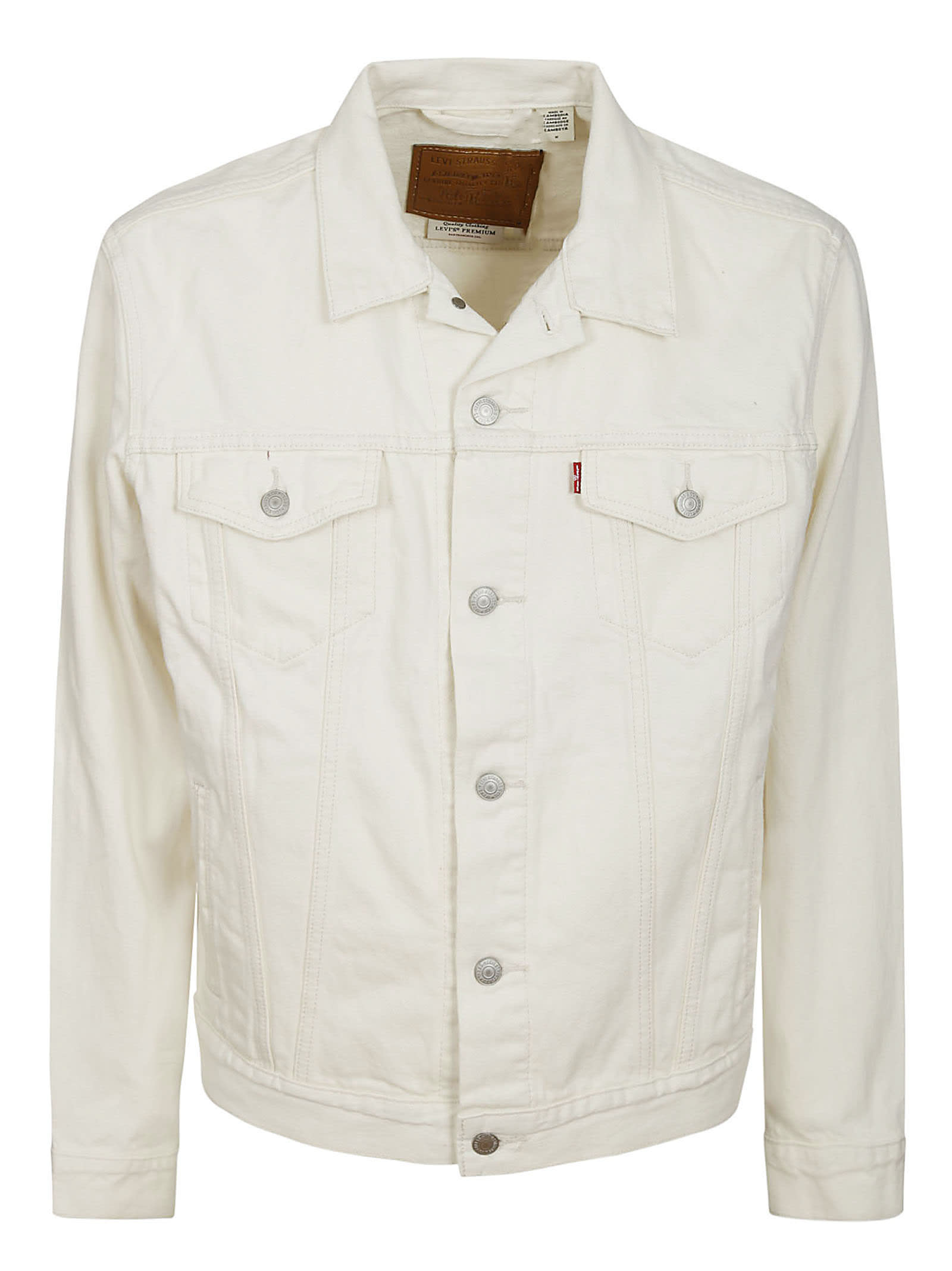 Shop Levi's The Trucker Jacket Everlasting Light In Whites