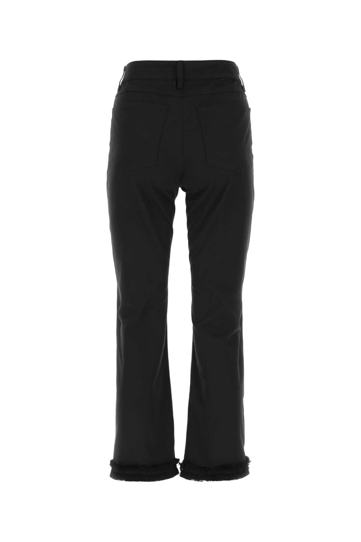 's Max Mara Black Stretch Cotton Tracy Pant In 005