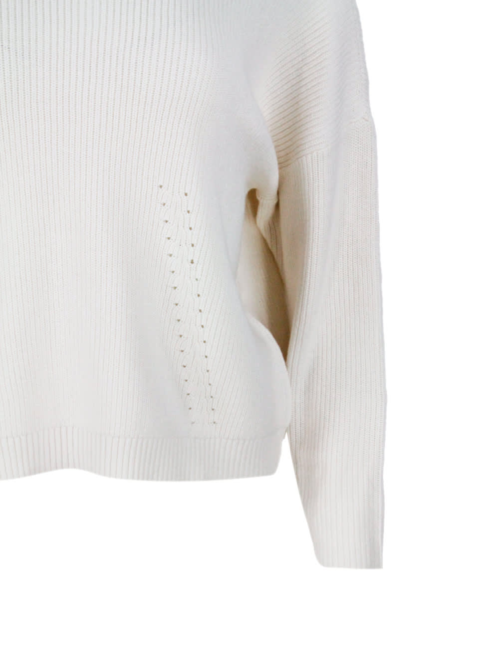 Shop Armani Exchange Sweater In Cream